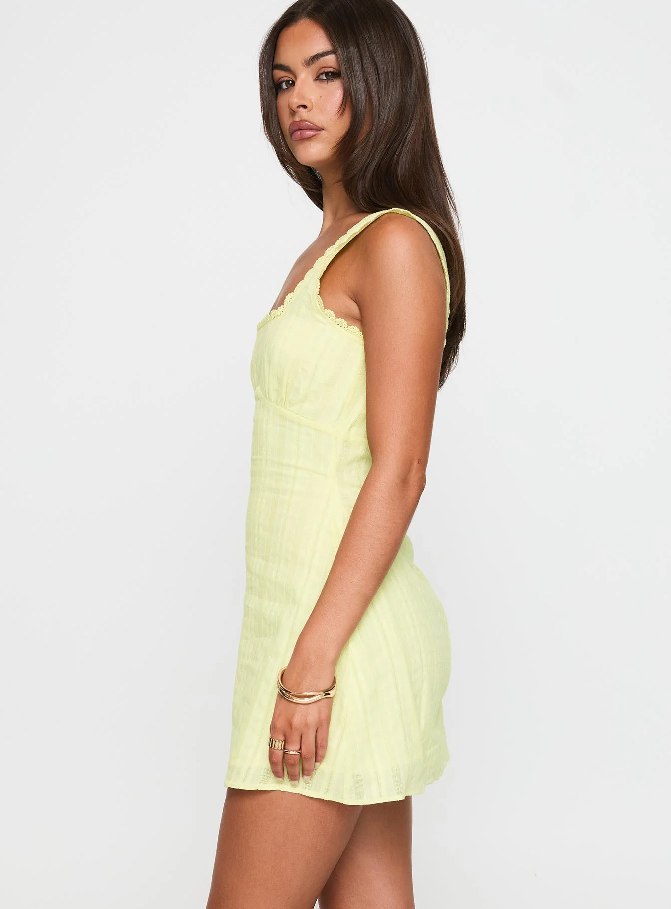 Dasha Mini Dress Lemon - Image 4