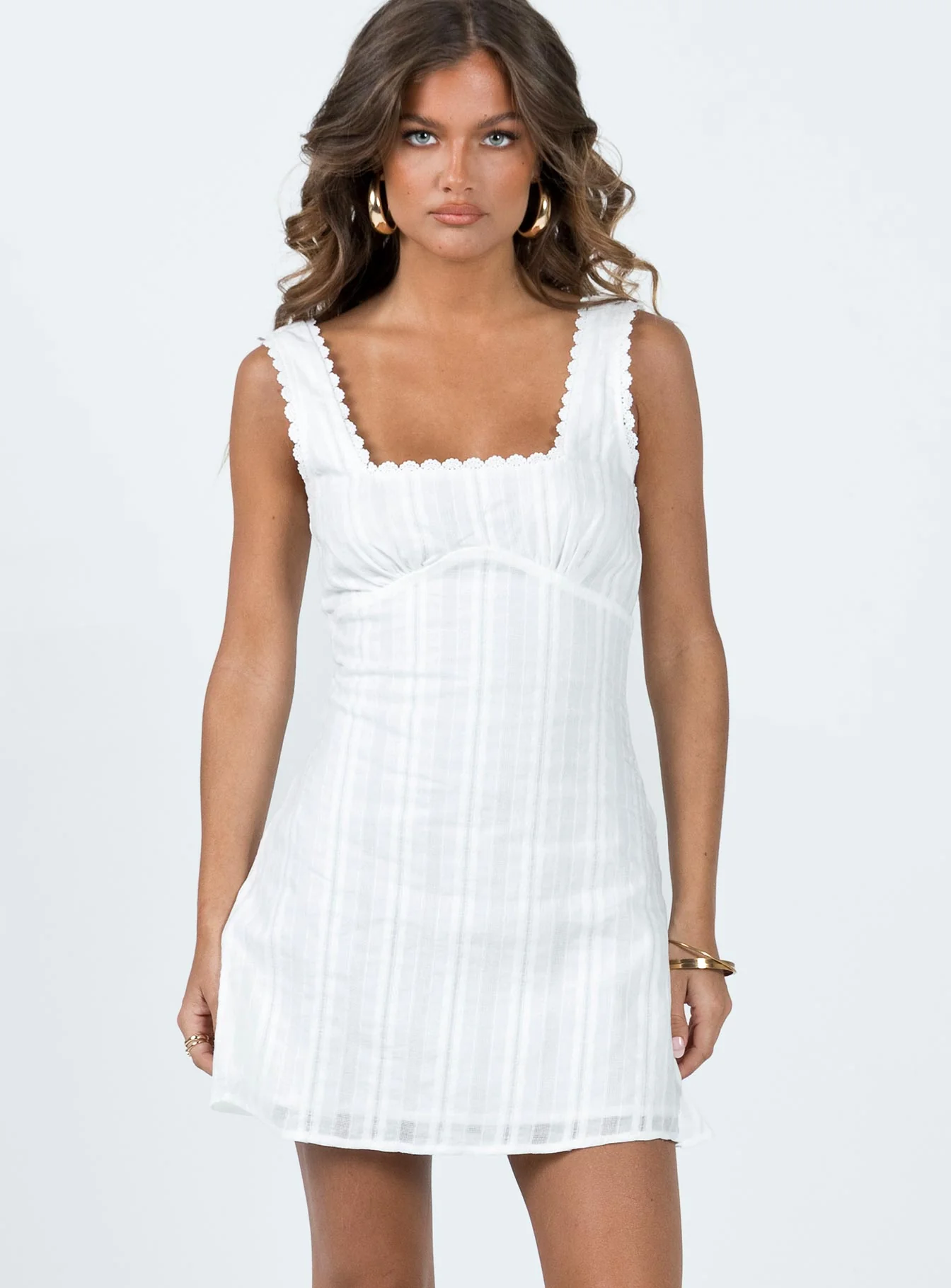 Dasha Mini Dress White - Image 2