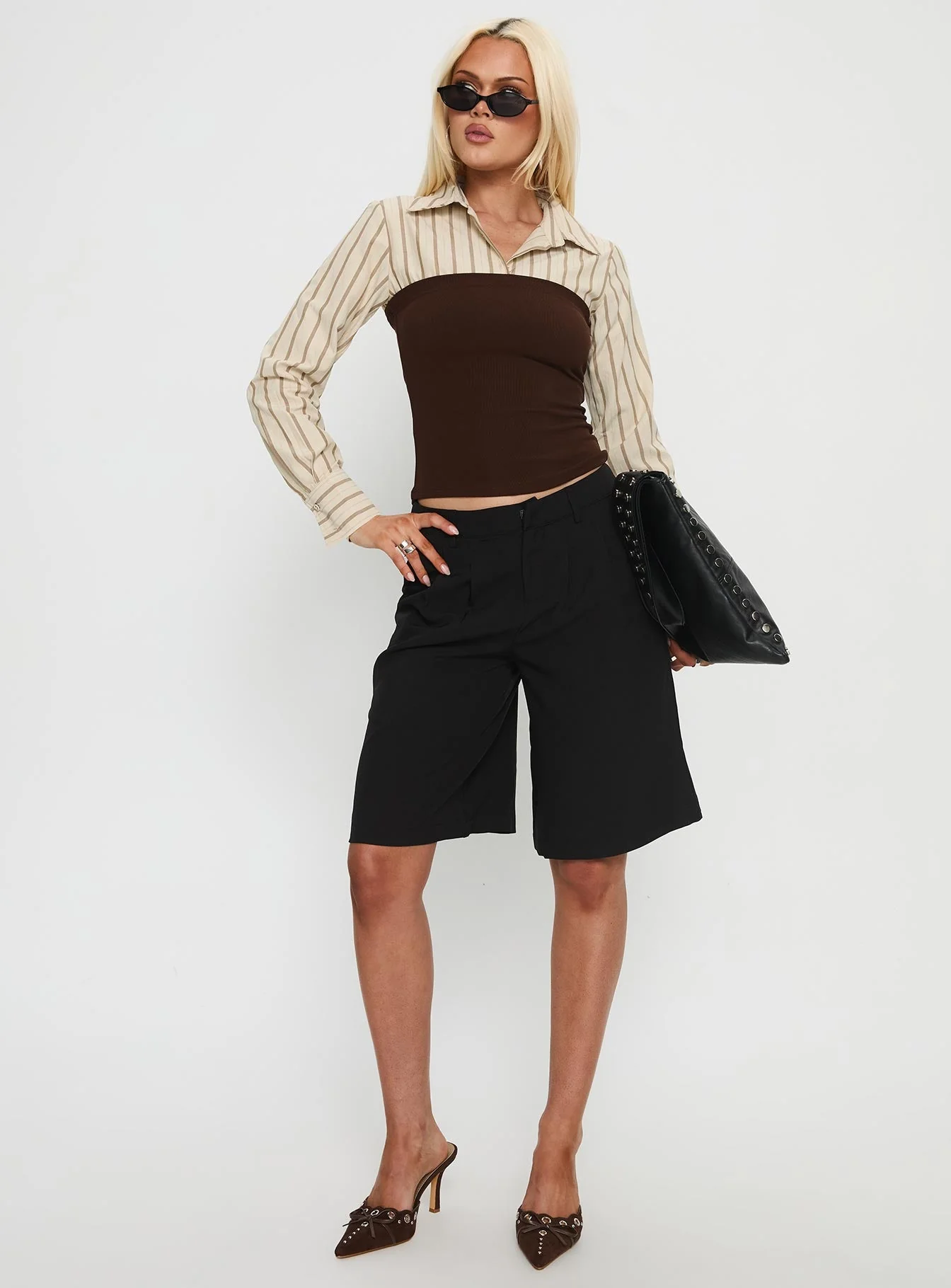 Dawnette Layered Long Sleeve Top Multi - Image 3