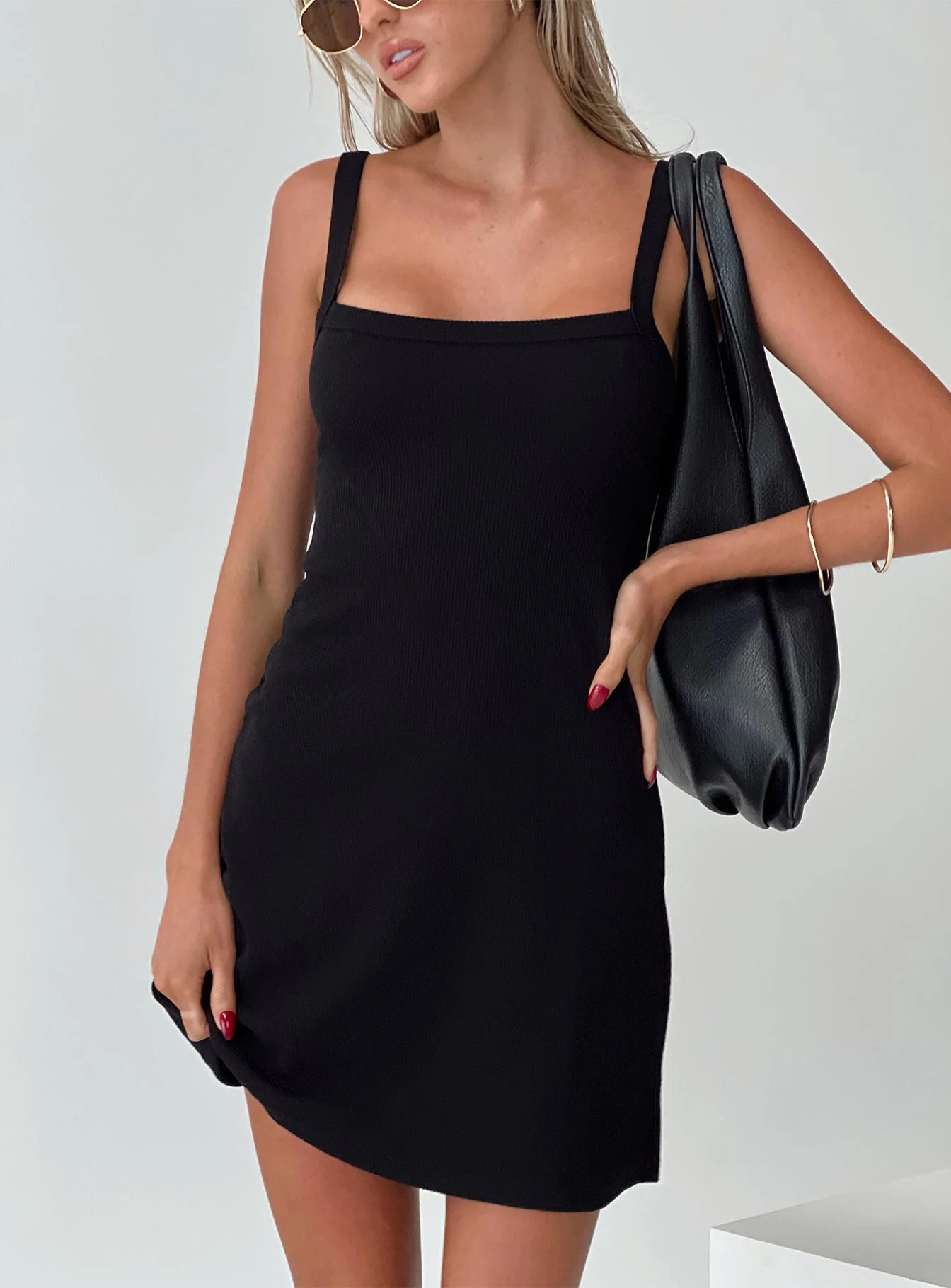De Santis Mini Dress Black - Image 8