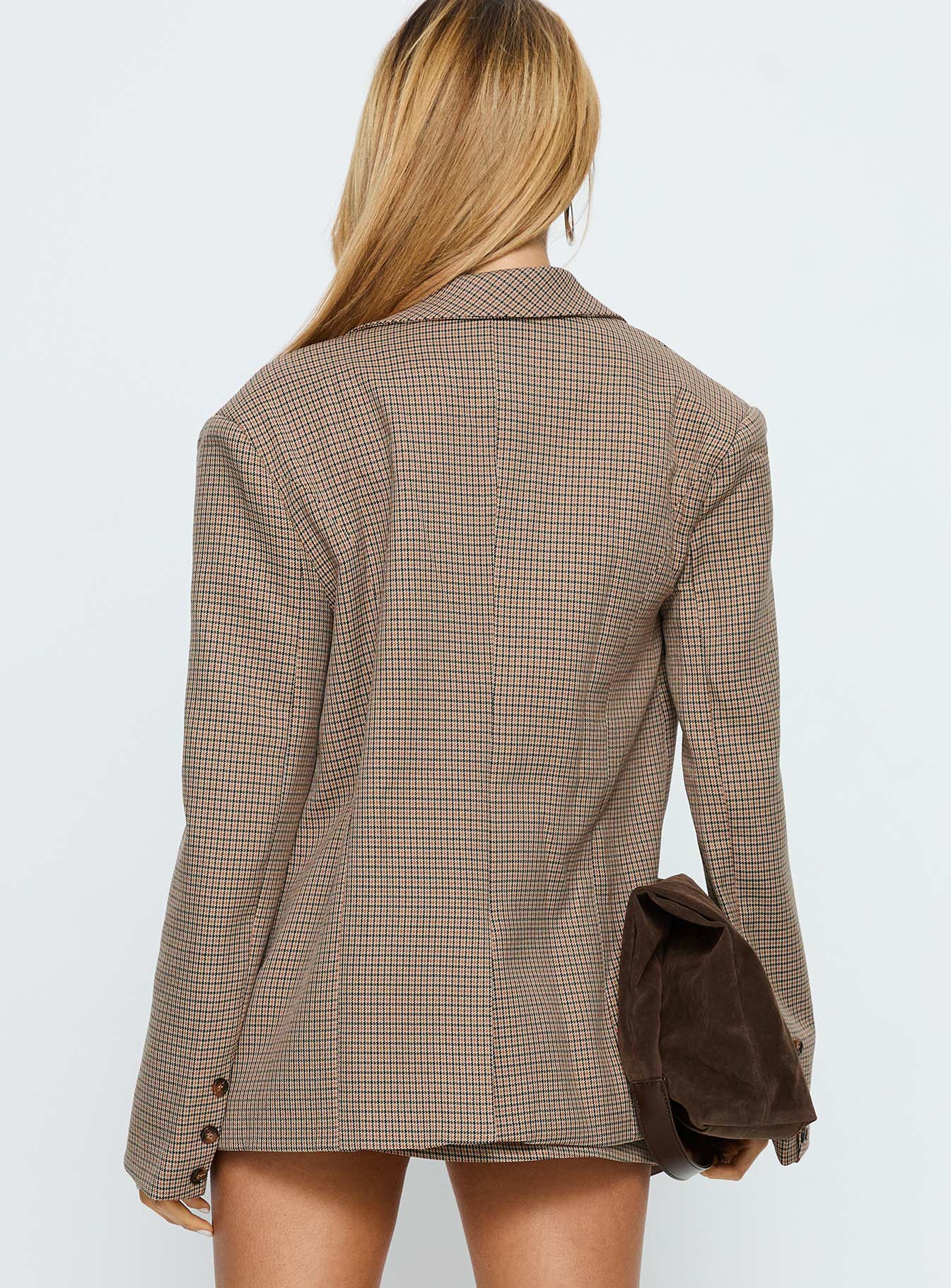 Deane Blazer Brown Check - Image 5