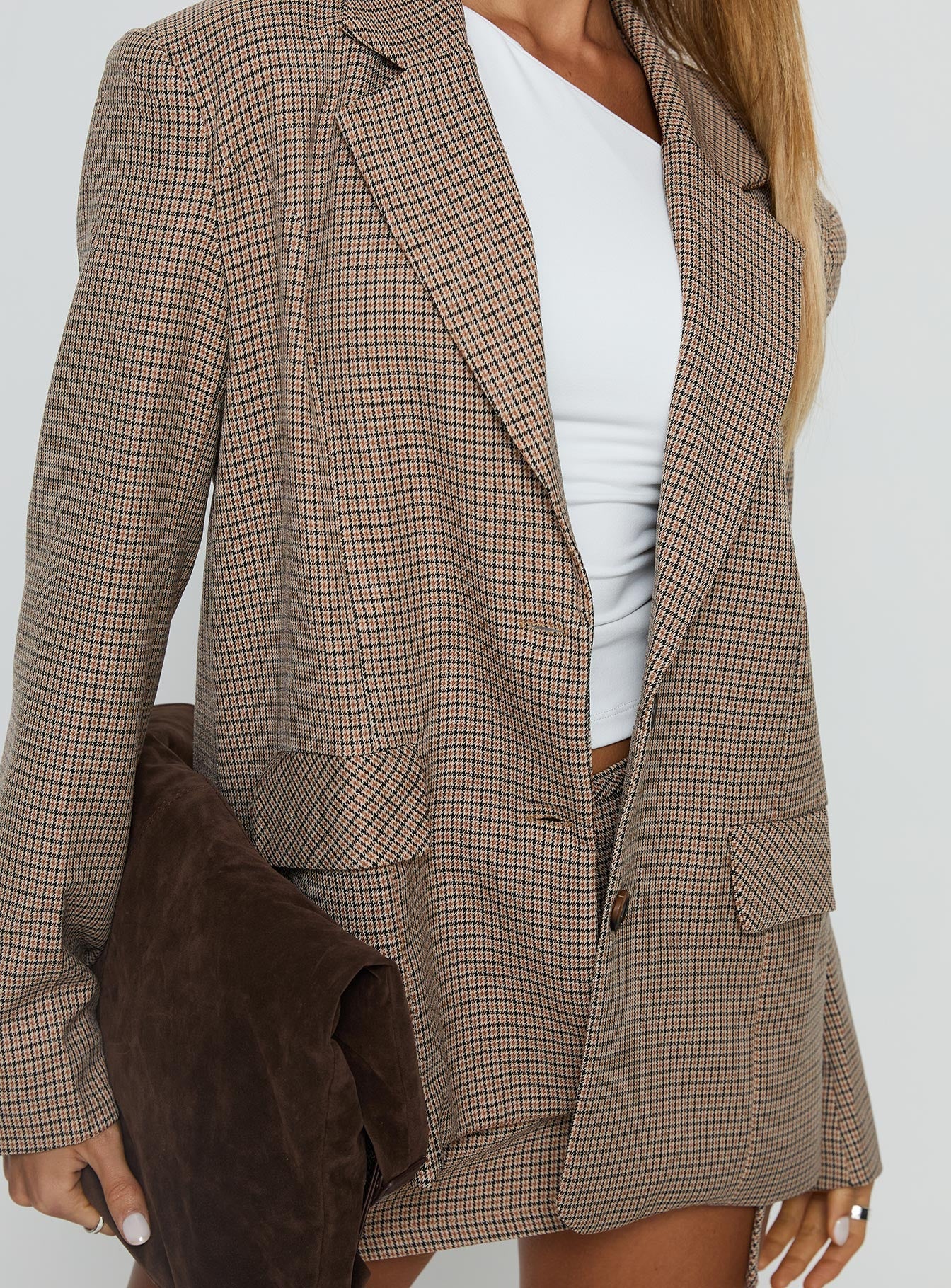 Deane Blazer Brown Check - Image 6