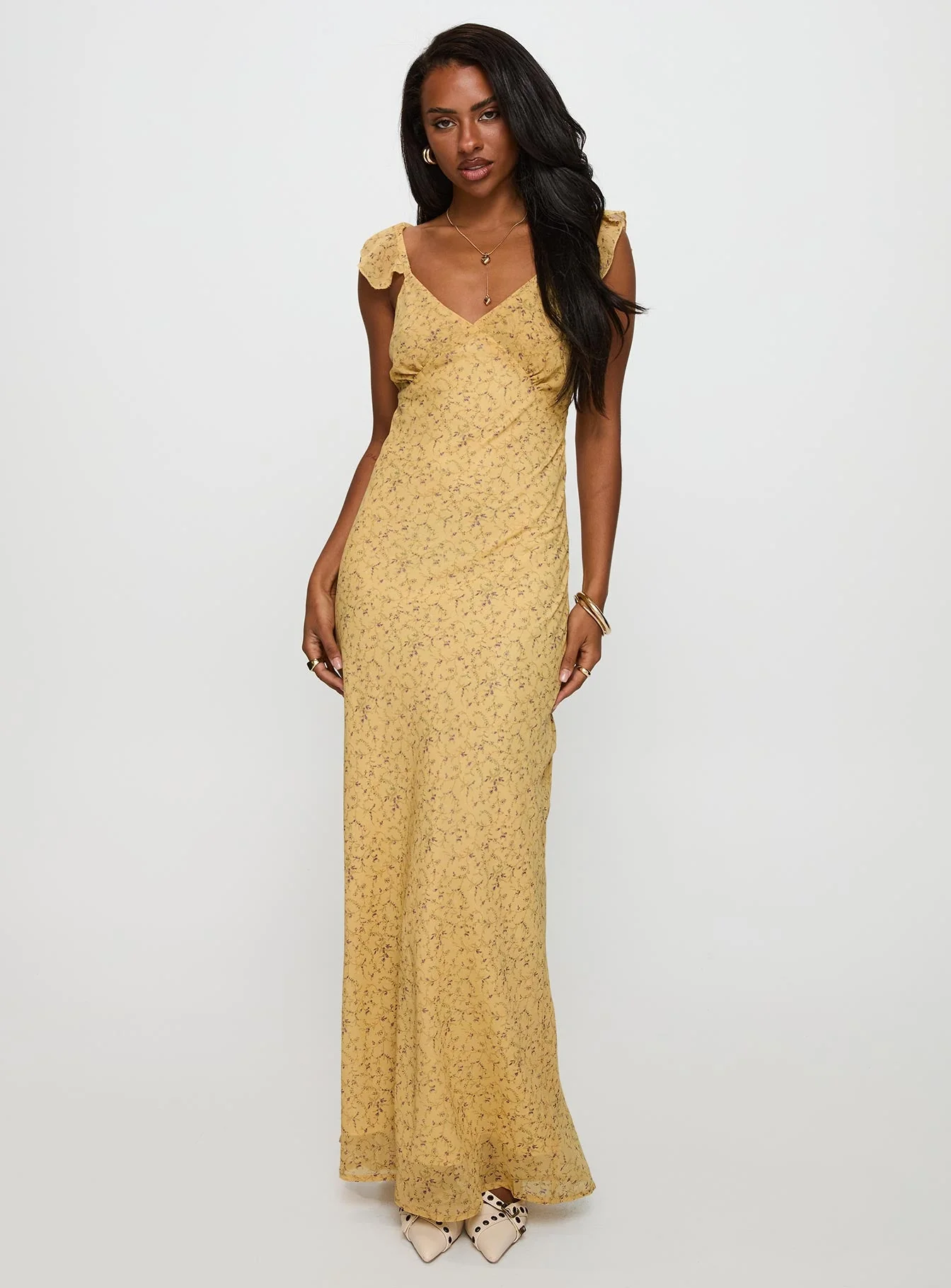 Dearlie Frill Maxi Dress Multi - Image 2