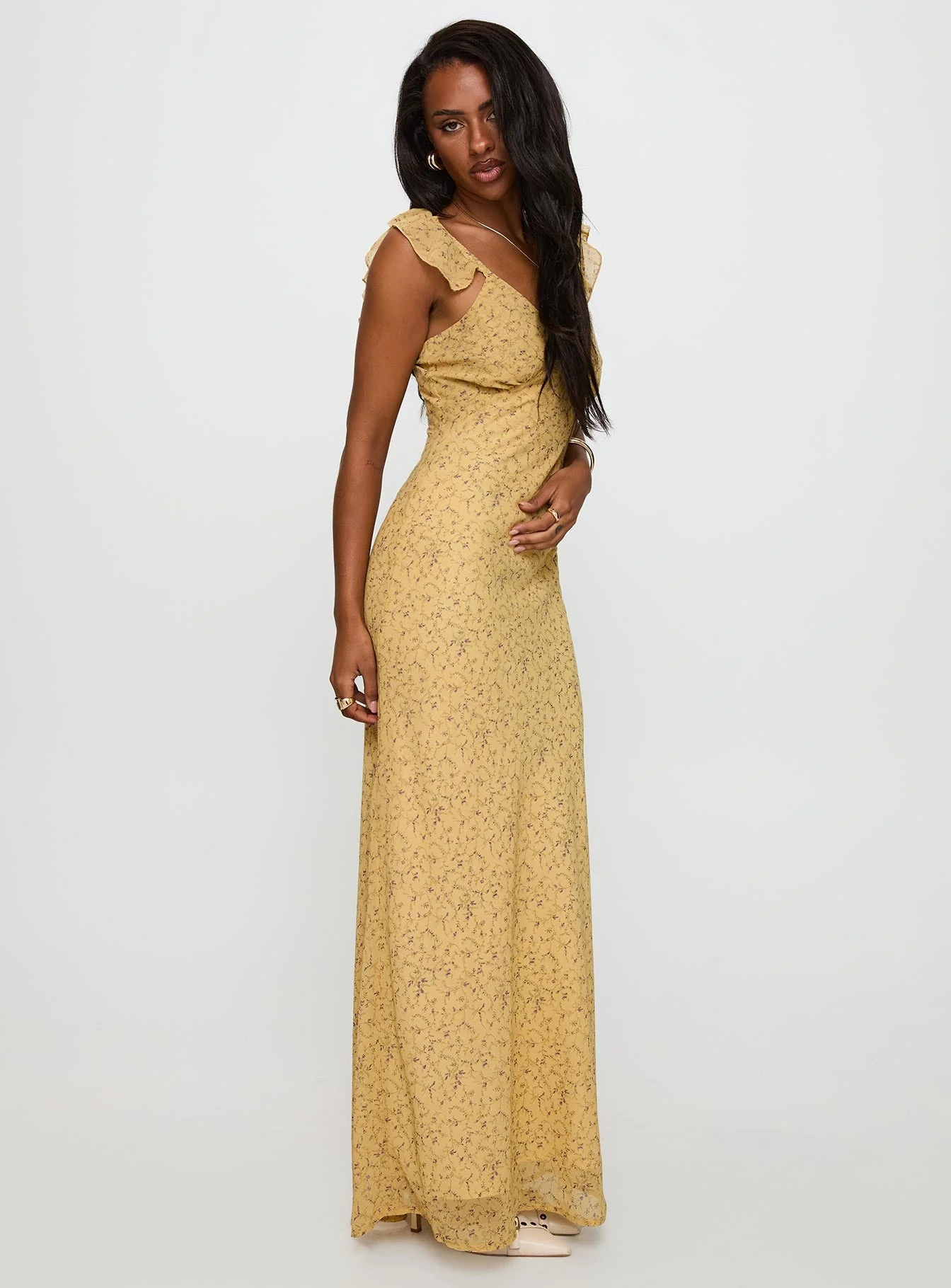 Dearlie Frill Maxi Dress Multi - Image 4
