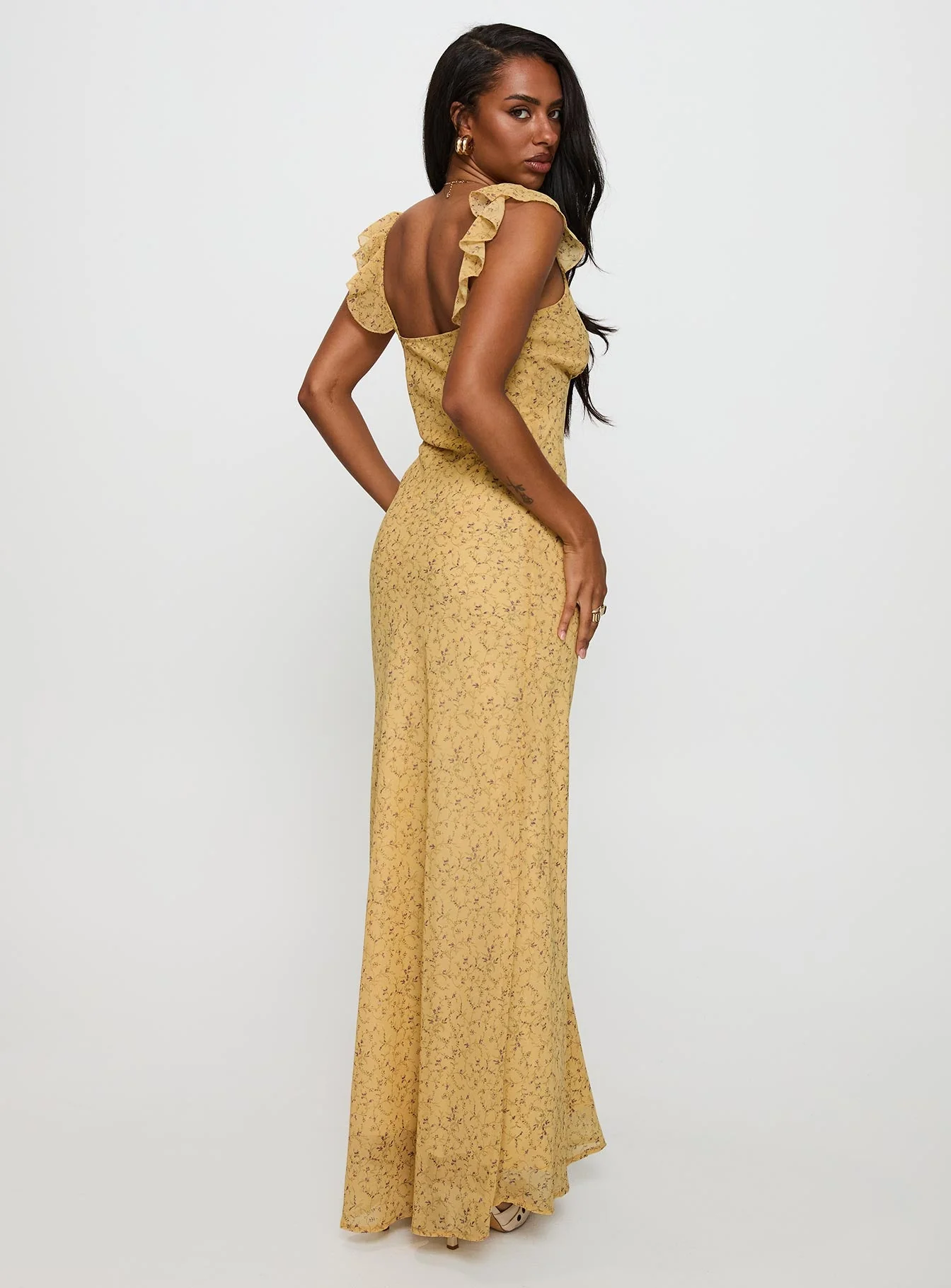 Dearlie Frill Maxi Dress Multi - Image 5