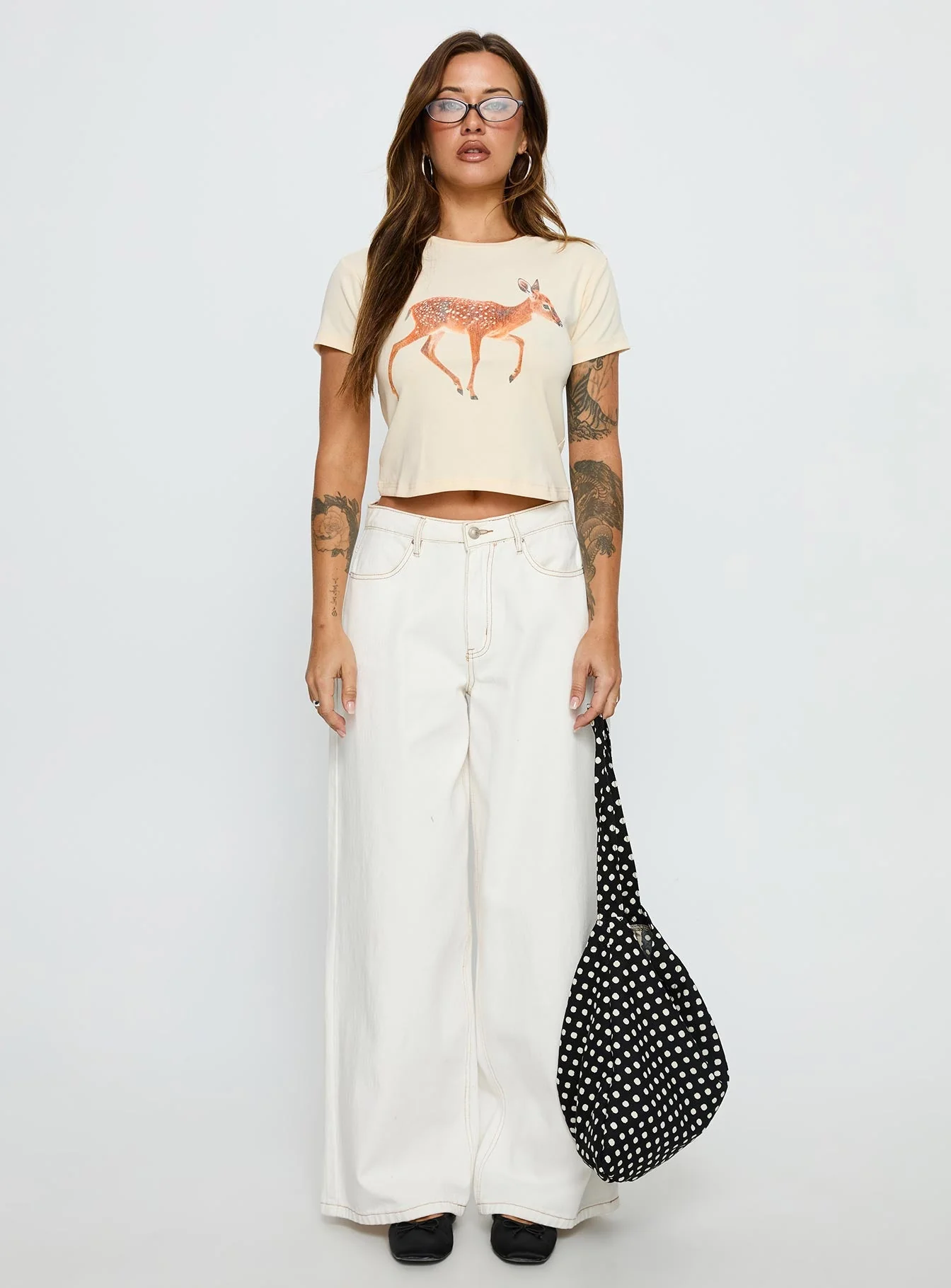 Dearly Loved Graphic Baby Tee Cream - Image 6