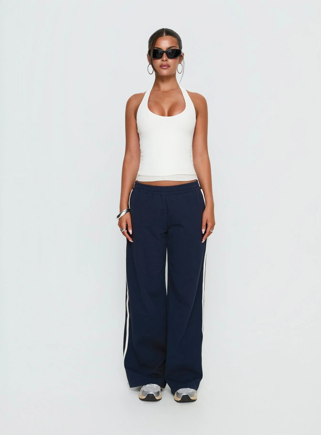 Debee Layered Halter Top White / Grey - Image 7