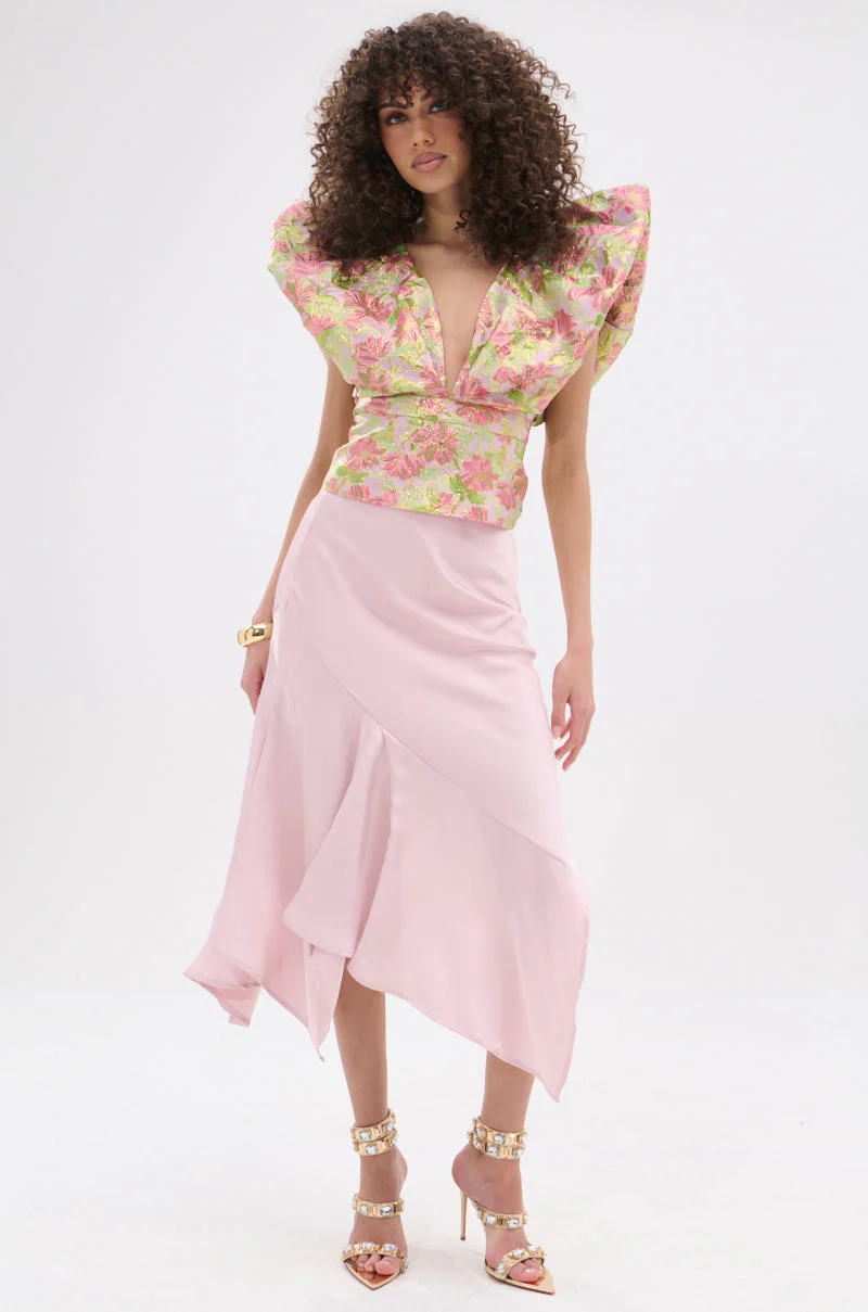 DECADENT FLORAL BROCADE BLOUSE - Image 7