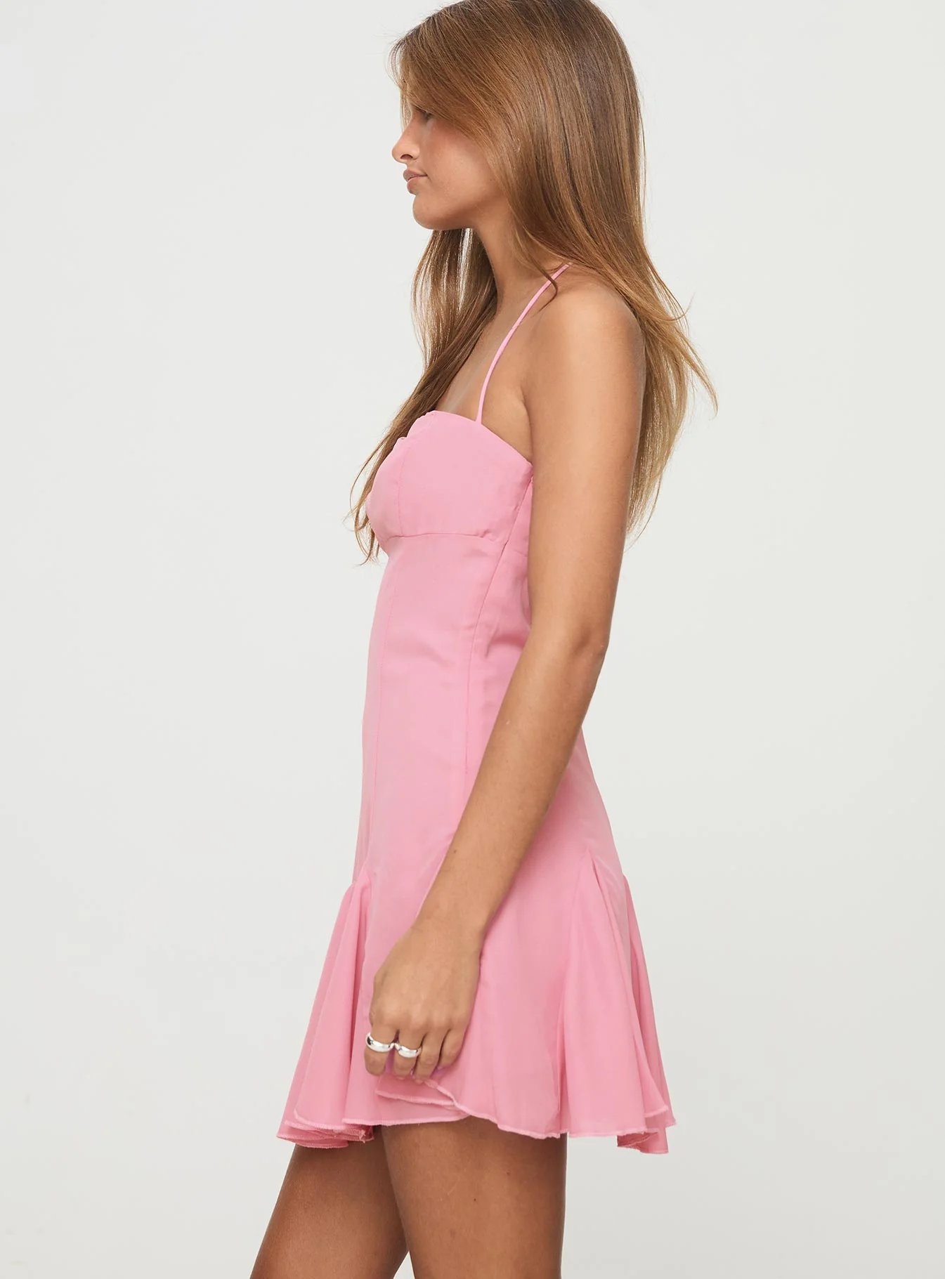 Delamere Mini Dress Pink - Image 4