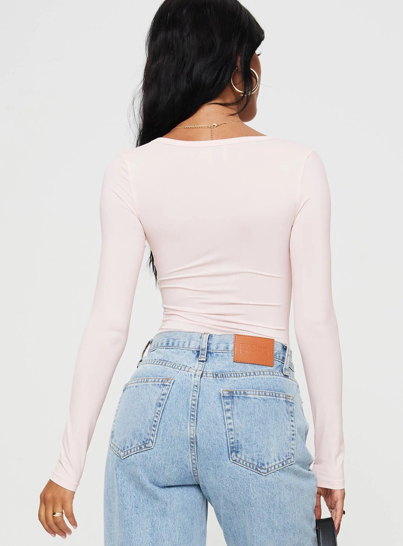 Delgado Long Sleeve Bodysuit Pink - Image 4