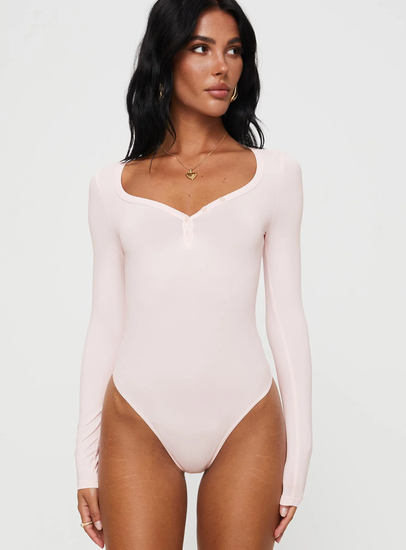Delgado Long Sleeve Bodysuit Pink - Image 6