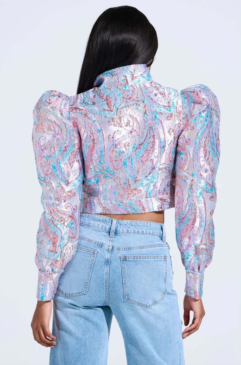 DELILAH PUFF SHOULDER BOMBER - Image 4
