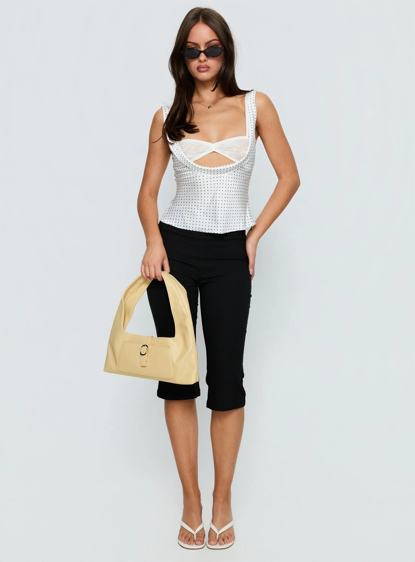 Delilah Top Porcelain Polka - Image 4