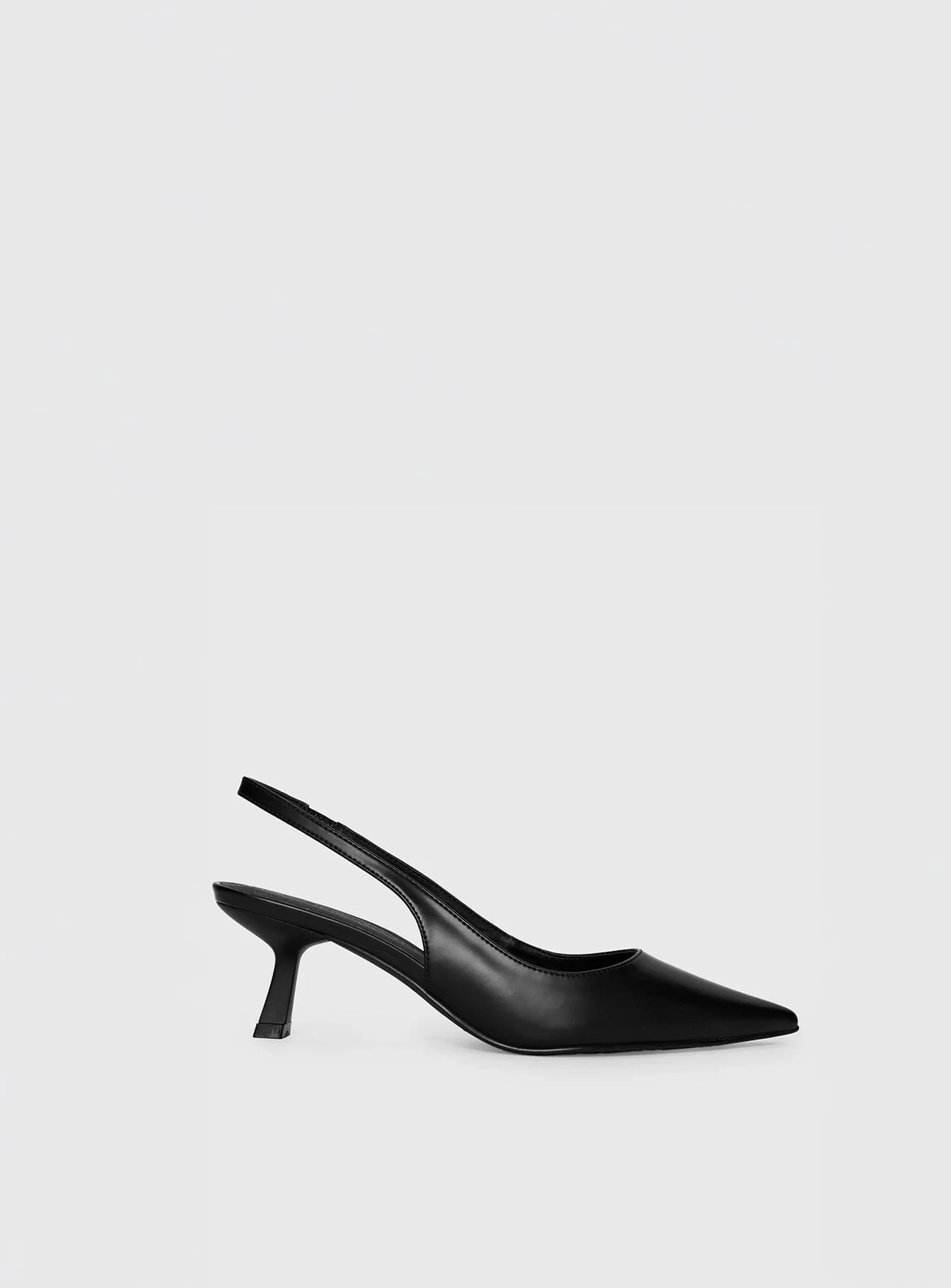 Denalia Pointed Toe Heels Black Matte - Image 2