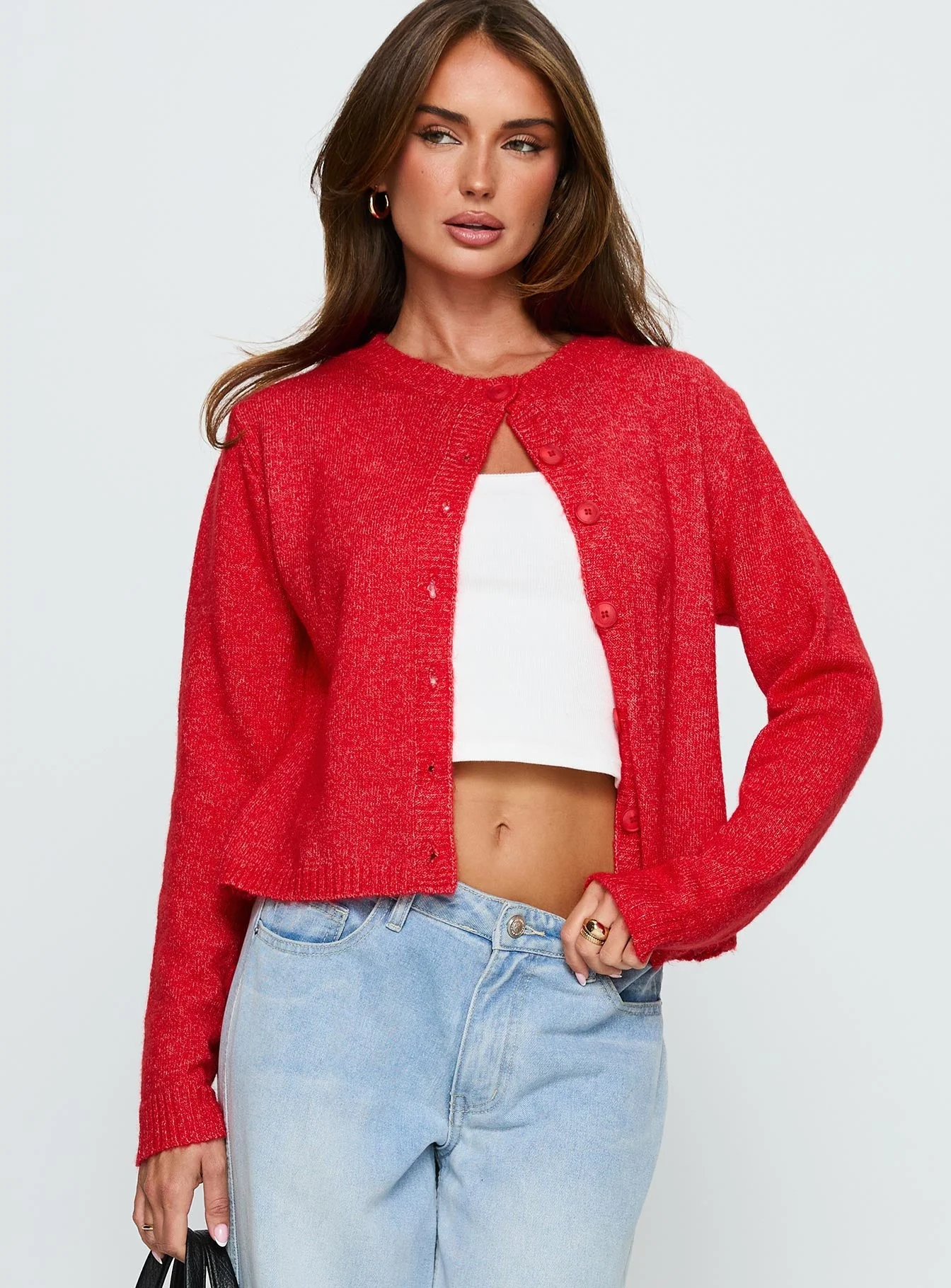 Denmark Cardigan Red - Image 2