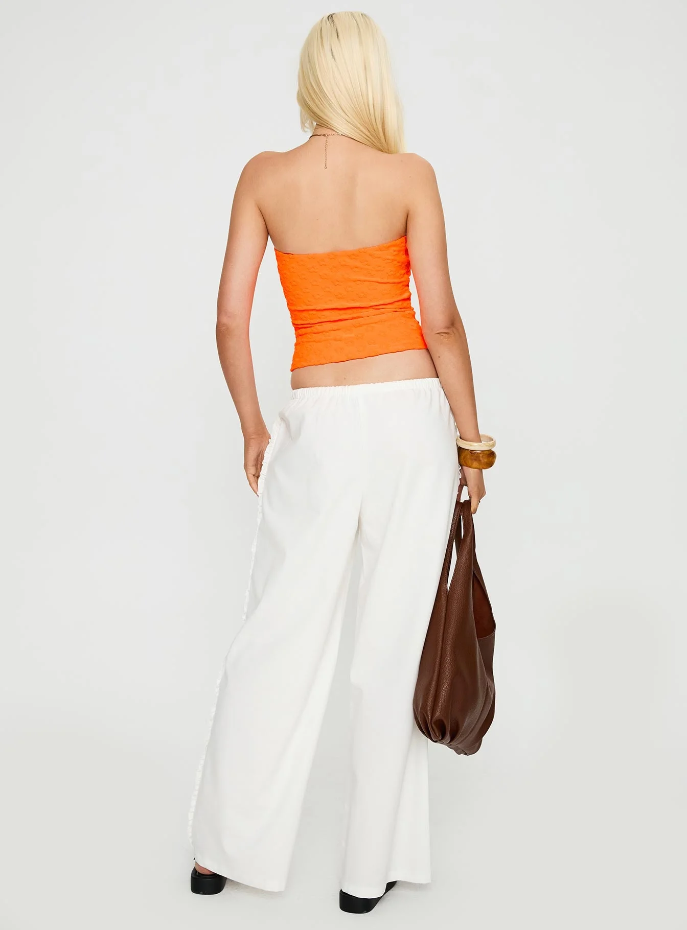 Destinee Frill Pant White - Image 5