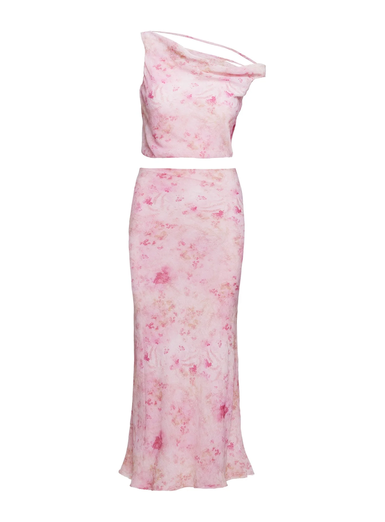 Devereaux One Shoulder Set Pink - Image 5