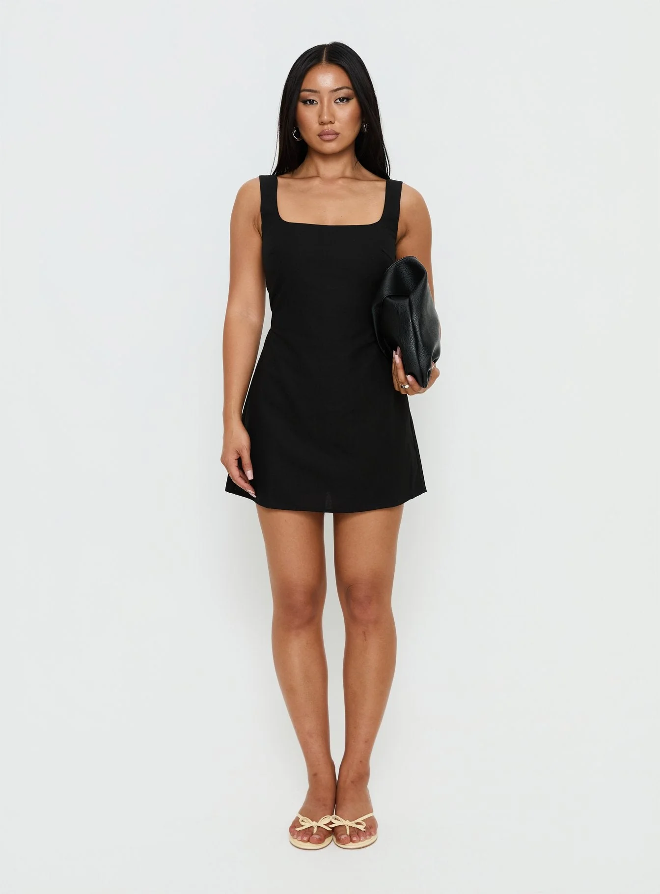 Devinn Square Neck Playsuit Black - Image 7
