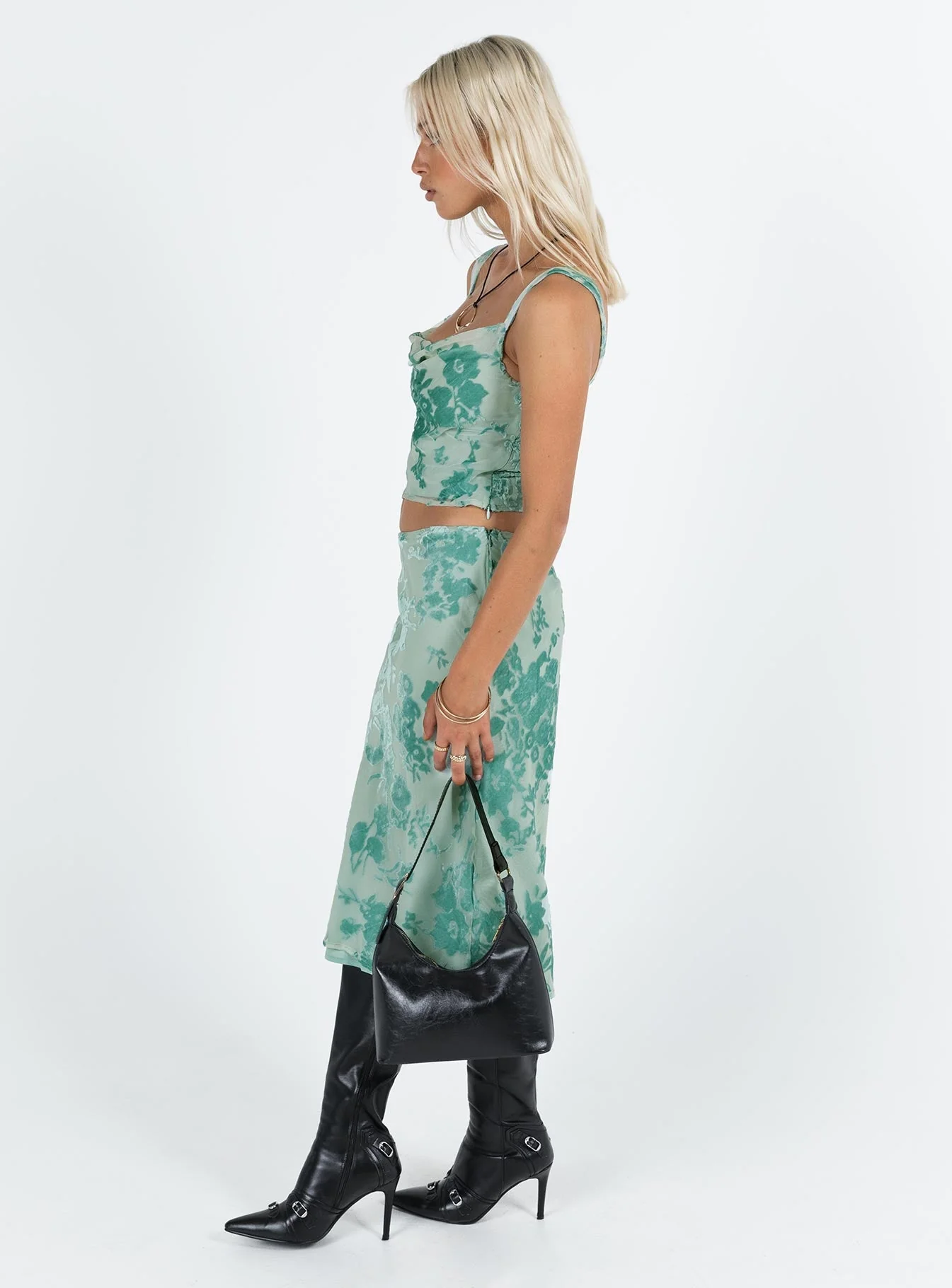 Devore Midi Skirt Multi - Image 2