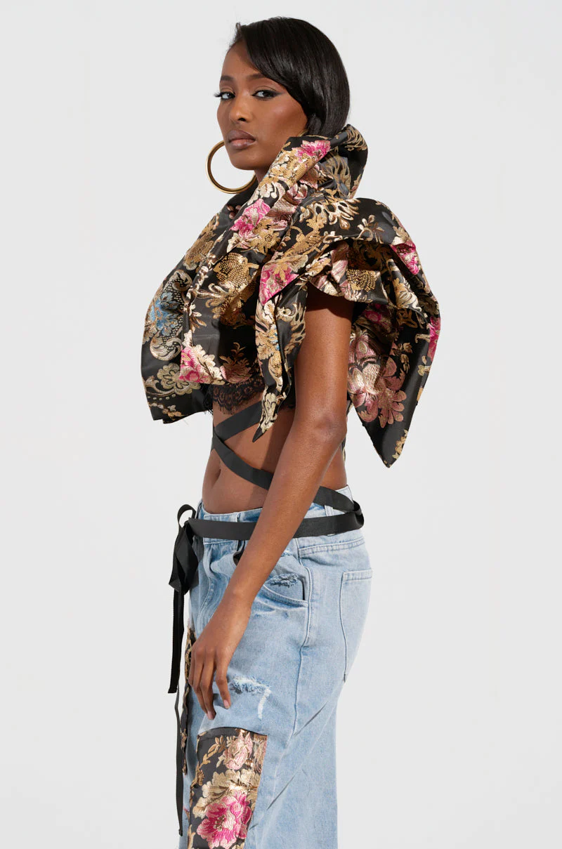 DION STATEMENT BOLERO IN BROCADE - Image 4