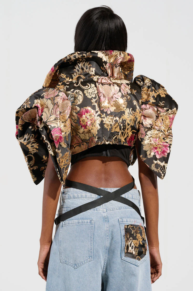 DION STATEMENT BOLERO IN BROCADE - Image 5