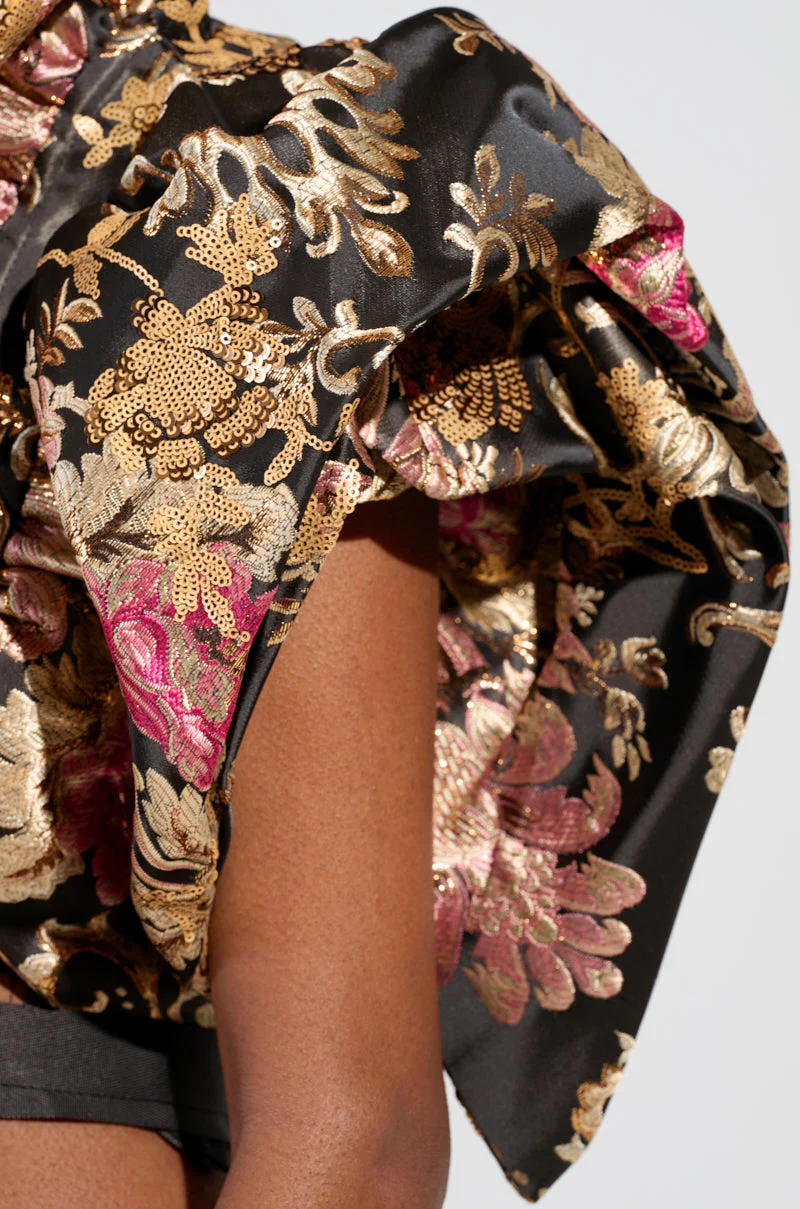 DION STATEMENT BOLERO IN BROCADE - Image 8