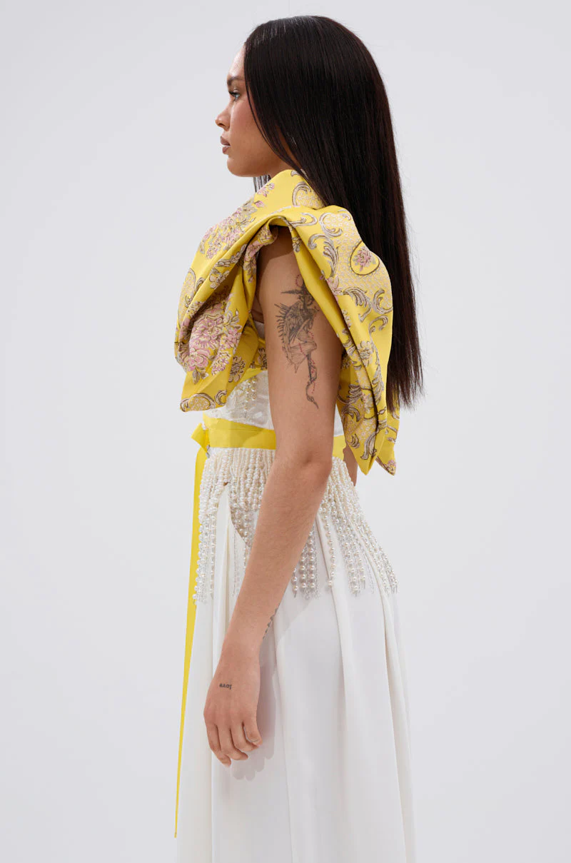 DION STATEMENT BOLERO IN YELLOW - Image 6