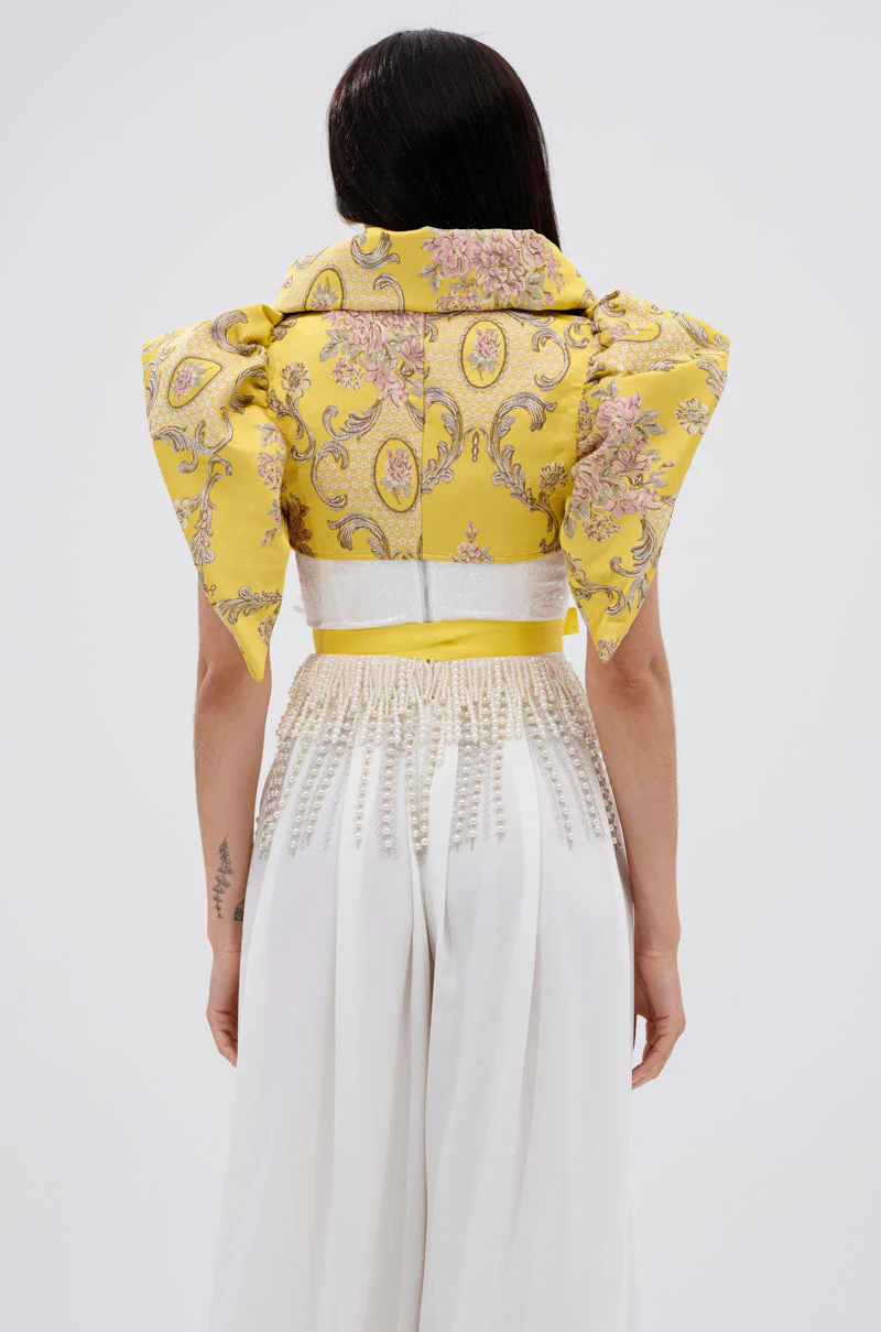 DION STATEMENT BOLERO IN YELLOW - Image 7