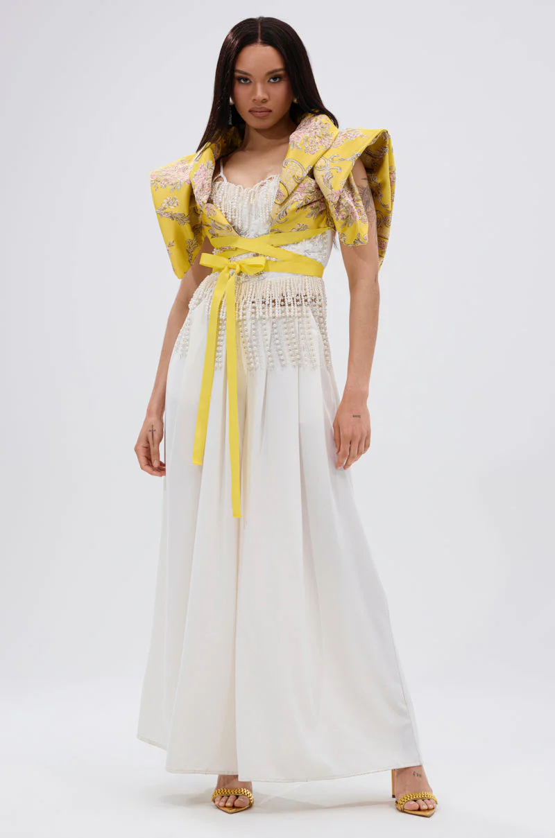 DION STATEMENT BOLERO IN YELLOW - Image 9