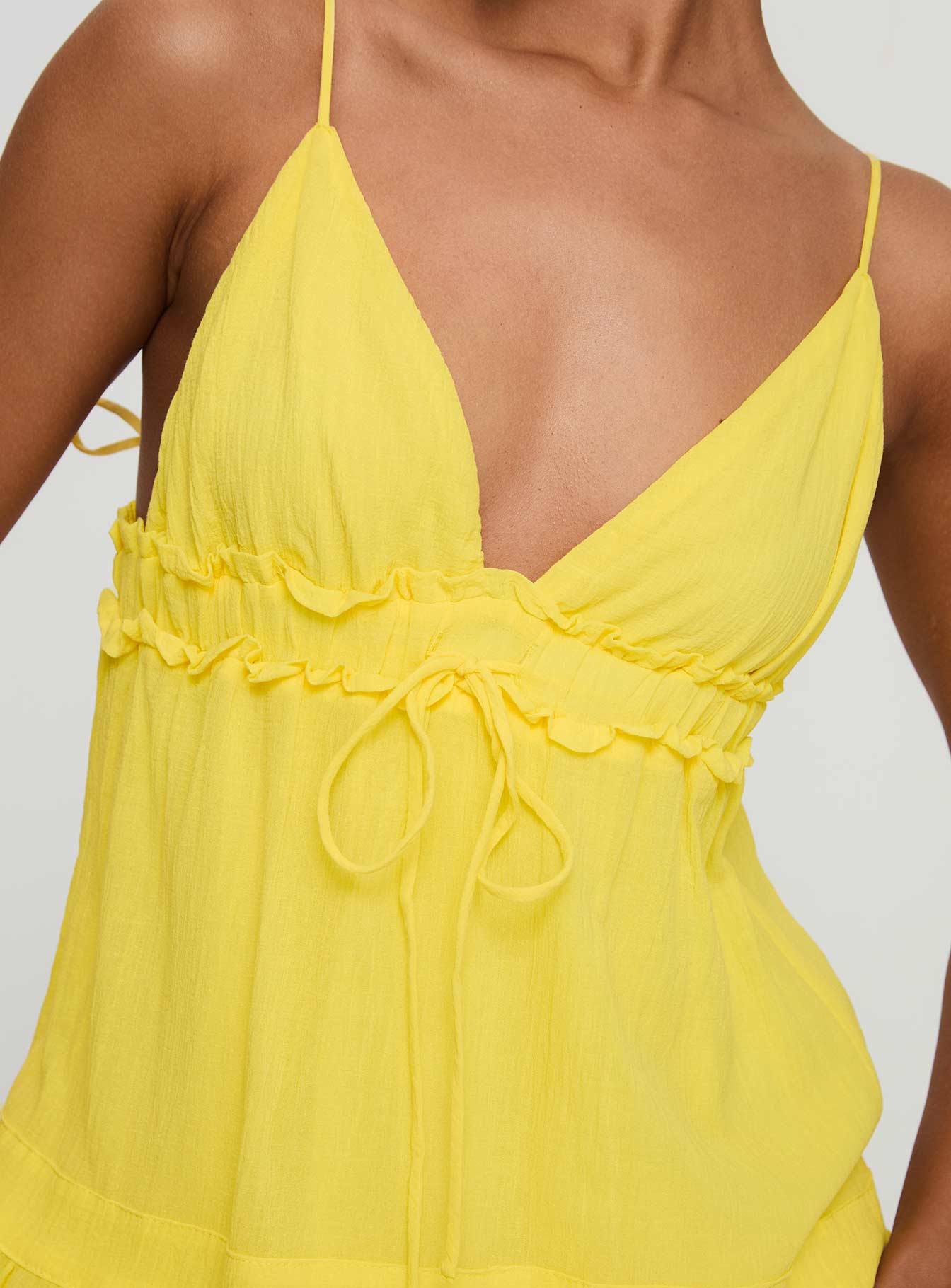 Dionne Mini Dress Lemon - Image 6