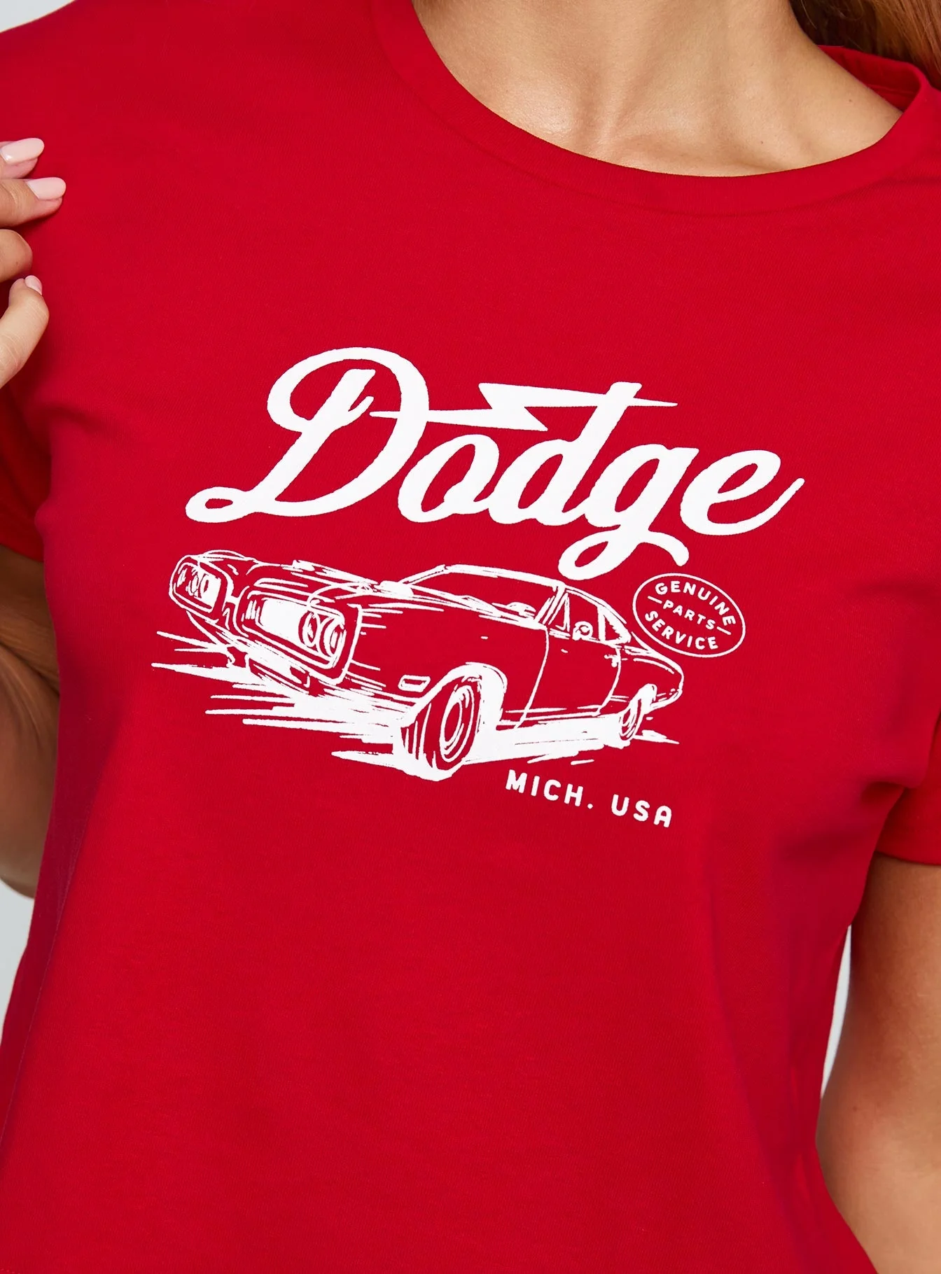 Dodge Classic Graphic Top Red - Image 5