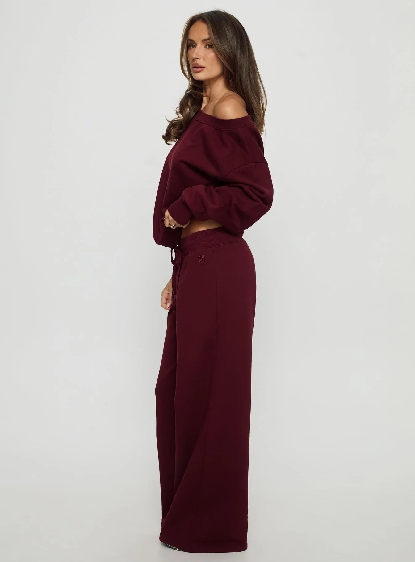 Dodie Wide Leg Pants Washed Currant - Image 4