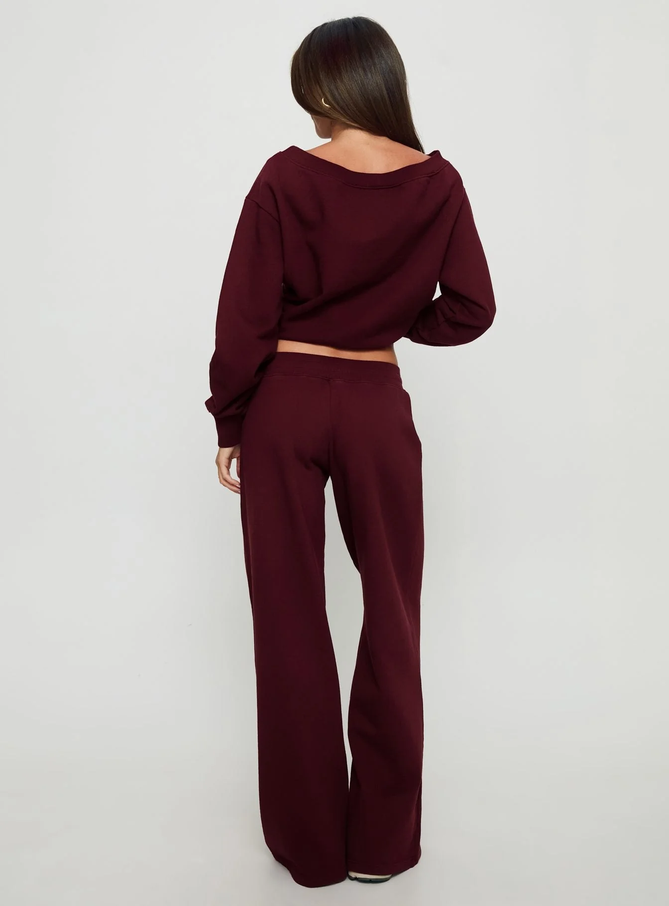 Dodie Wide Leg Pants Washed Currant - Image 5