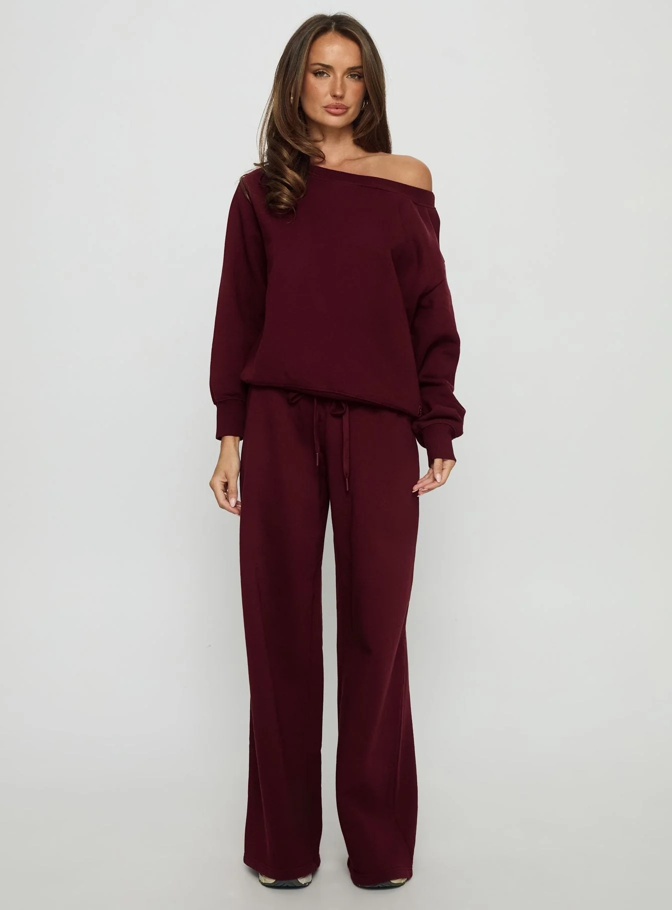Dodie Wide Leg Pants Washed Currant - Image 7