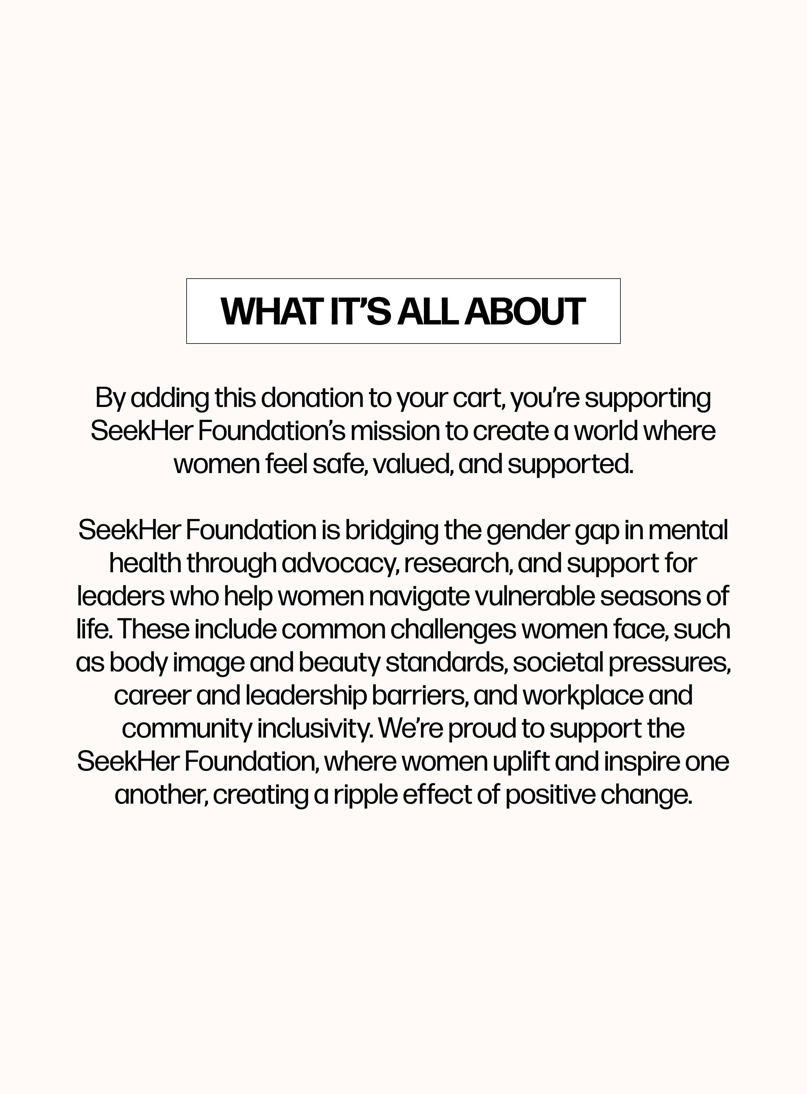 Donate $1 USD to Support SeekHer Foundation - Image 2