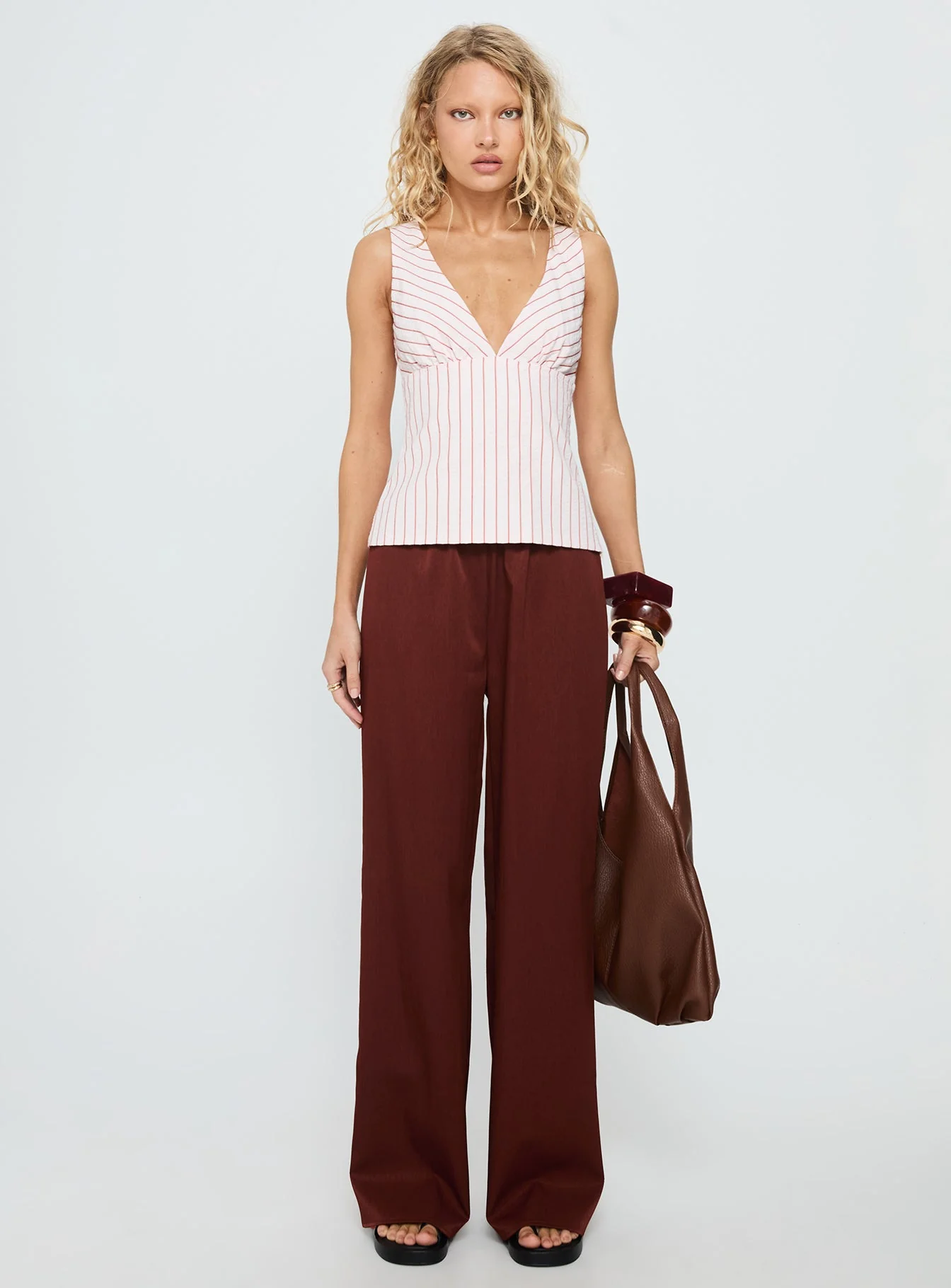 Dorie Straight Leg Pants Chocolate - Image 6