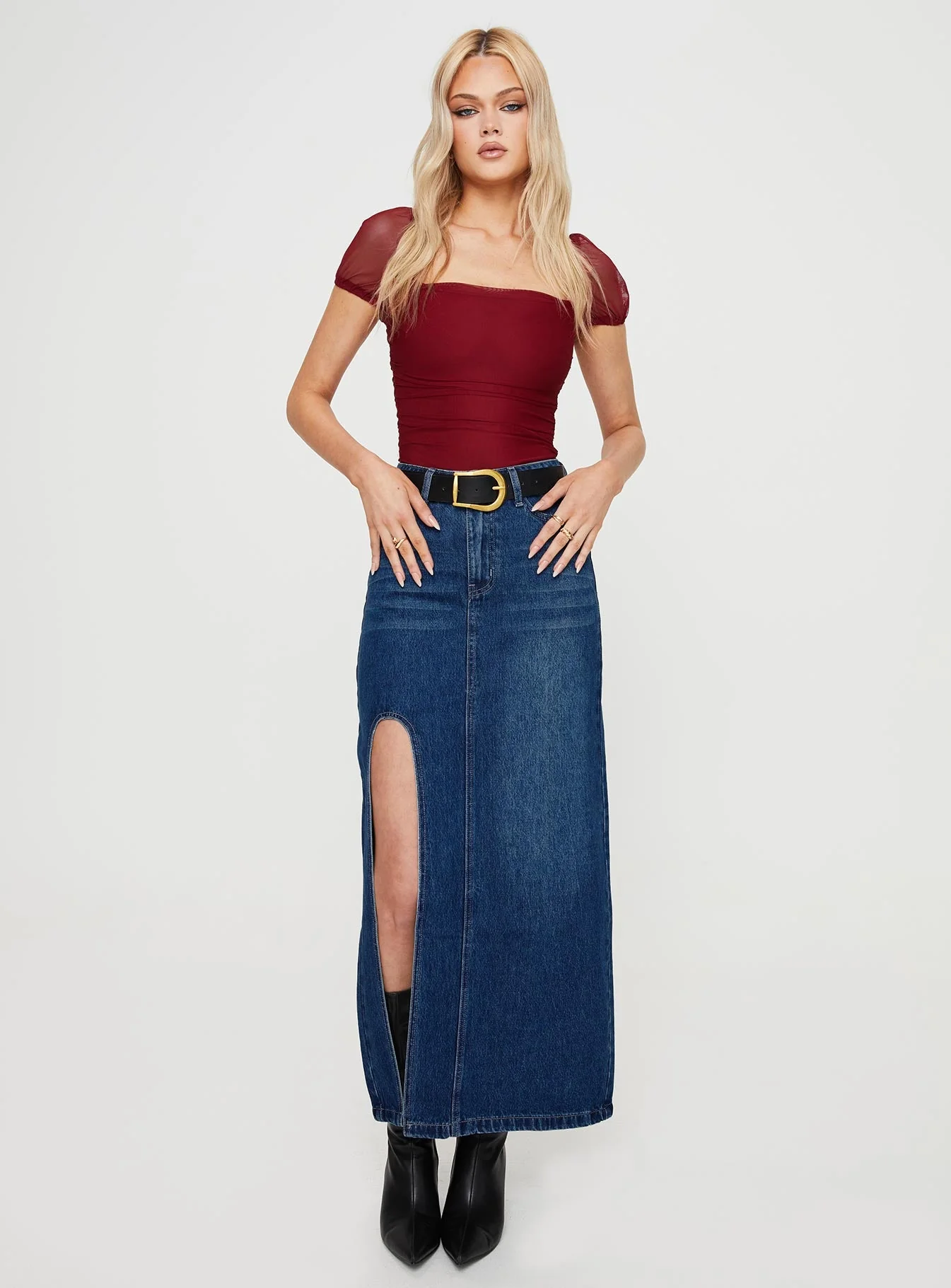 Dostan Bodysuit Burgundy - Image 2