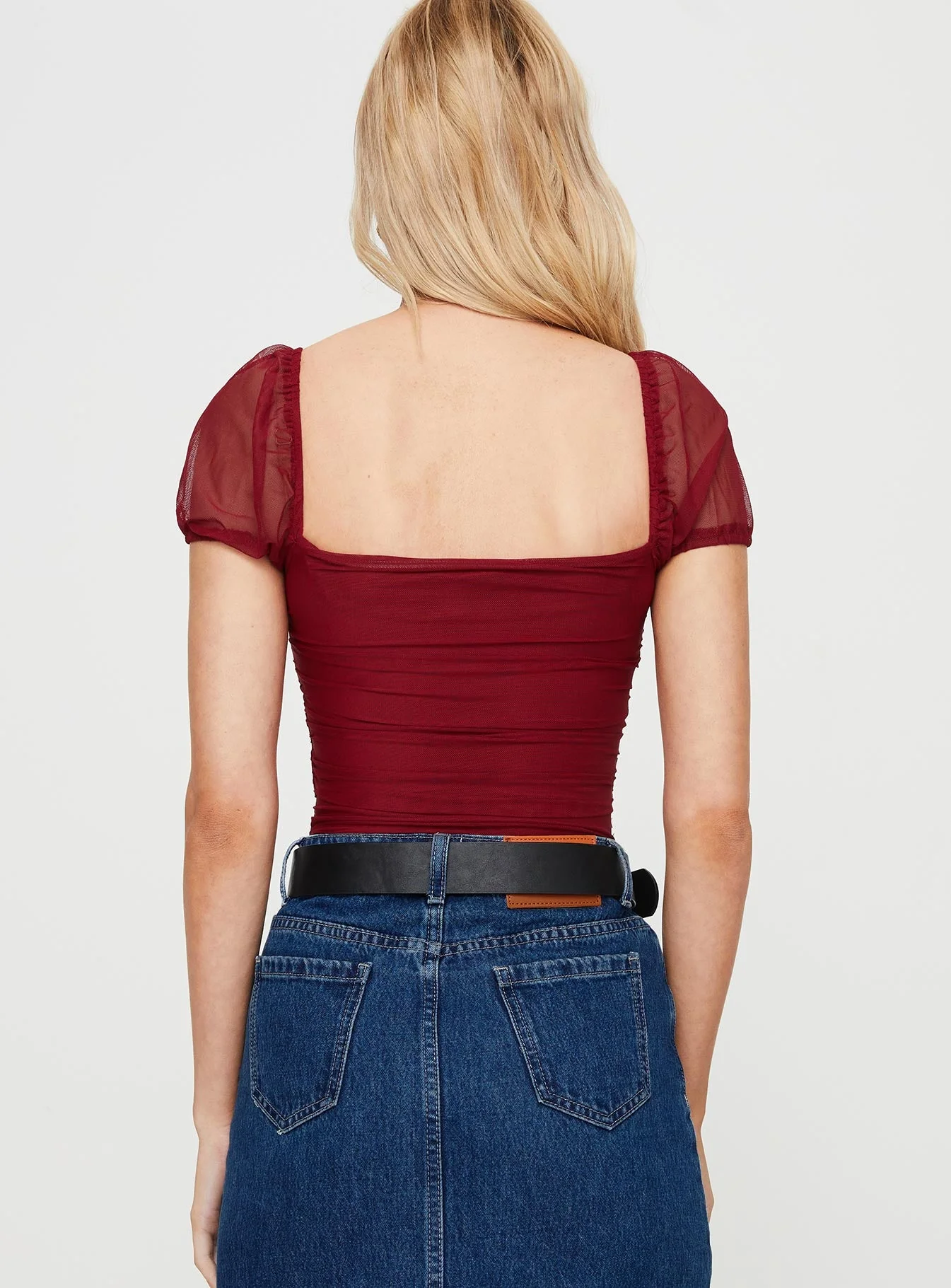 Dostan Bodysuit Burgundy - Image 4