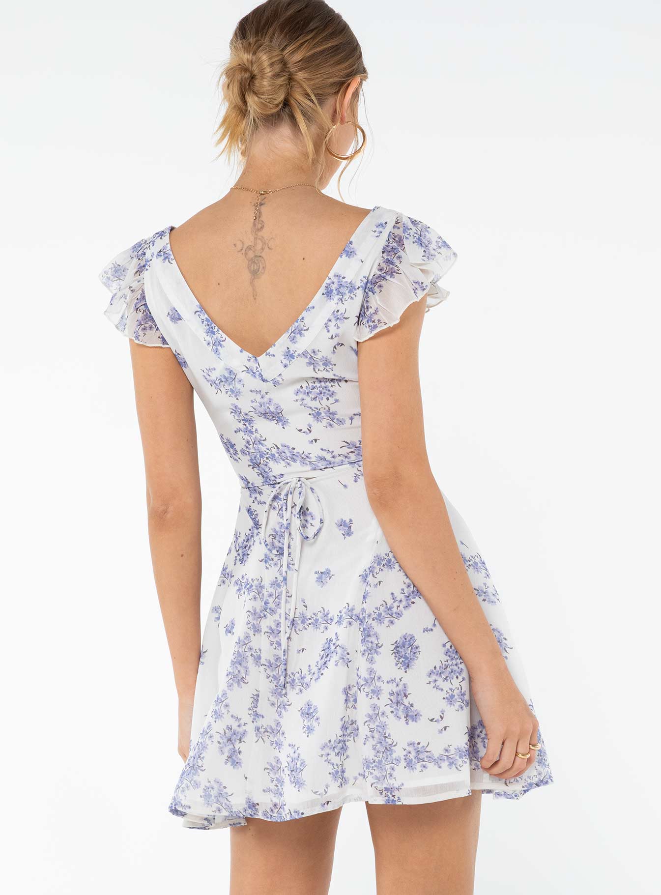 Dream Away Mini Dress Blue Multi - Image 5