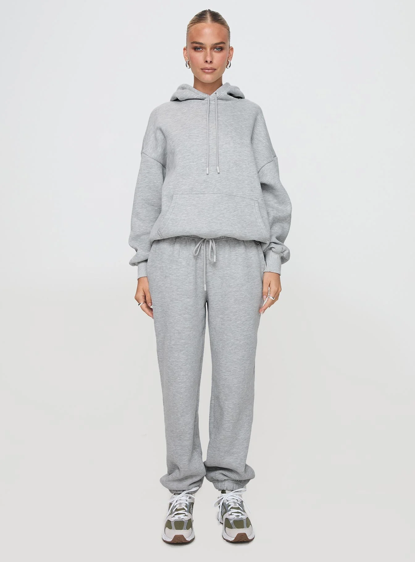 Dream Fleece Classic Hoodie Grey Marle - Image 7