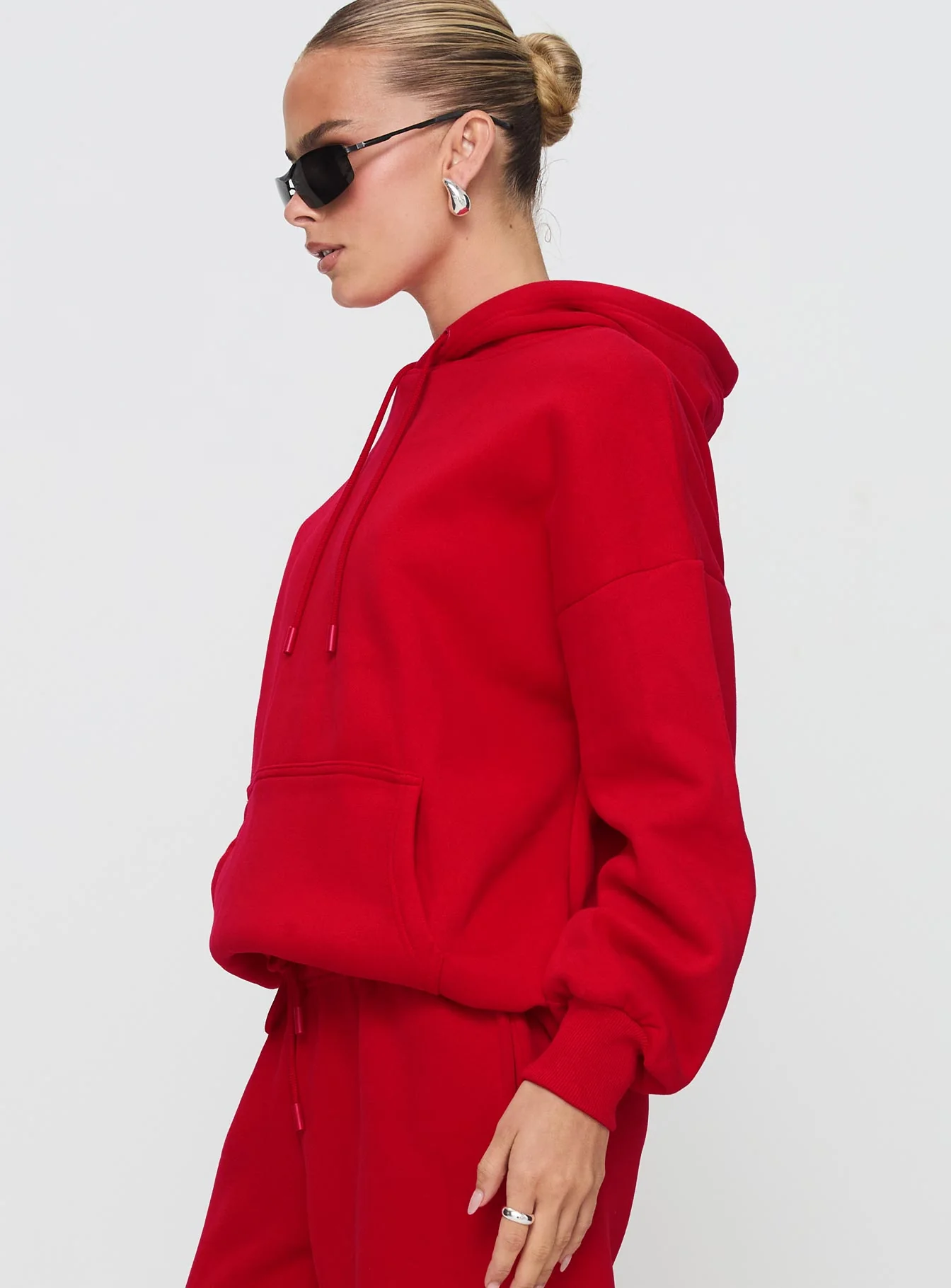 Dream Fleece Classic Hoodie Red - Image 4