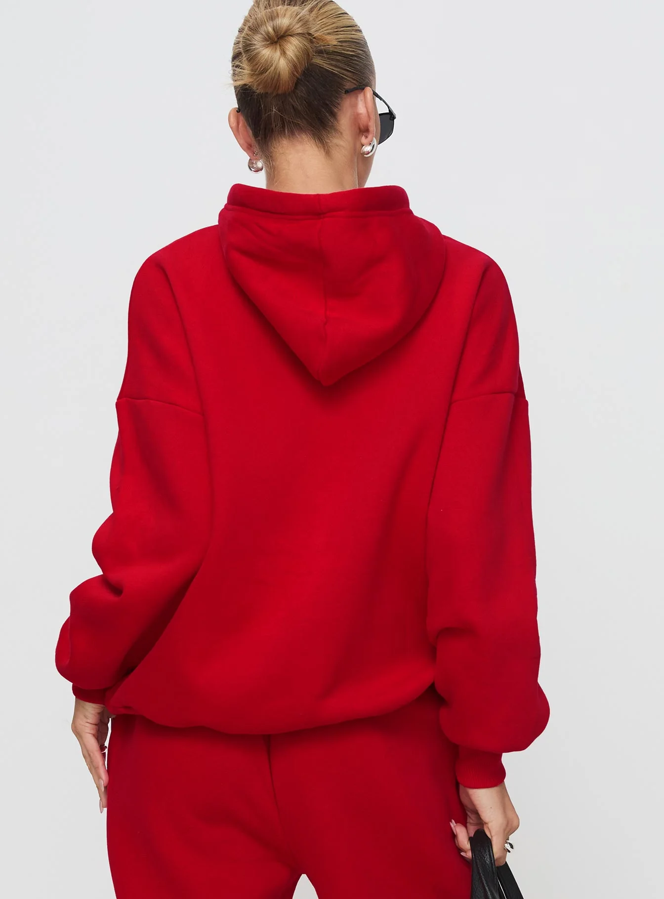 Dream Fleece Classic Hoodie Red - Image 5