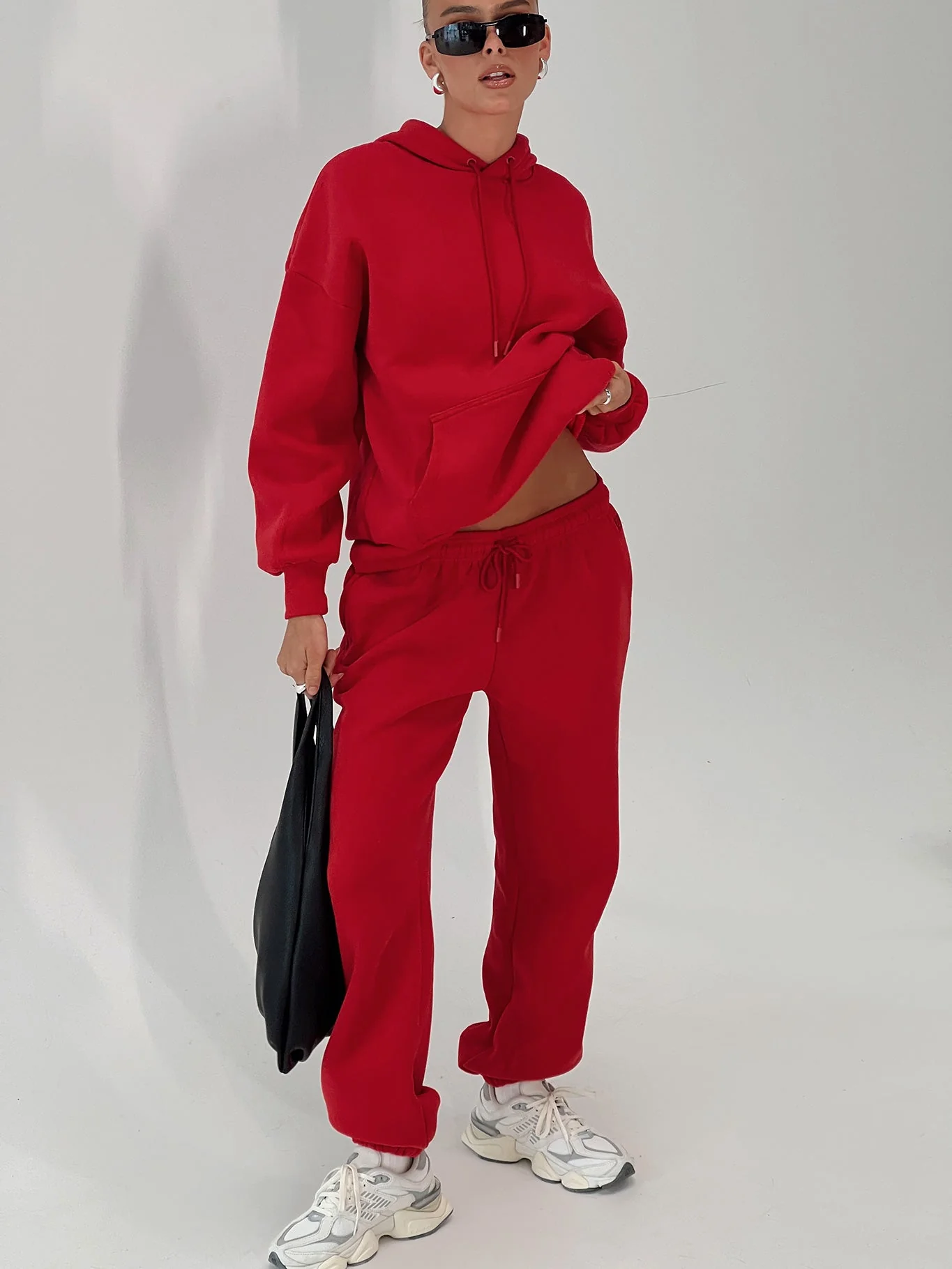 Dream Fleece Classic Hoodie Red - Image 8