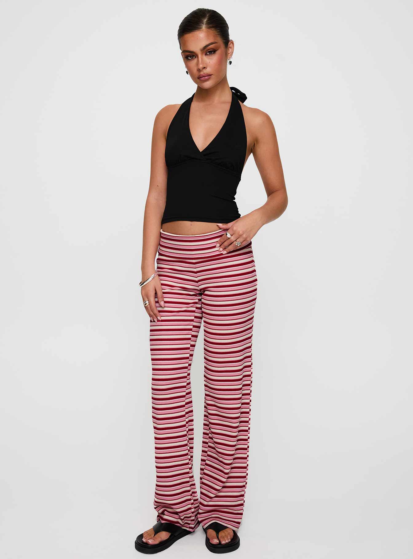 Dreamgirl Folded Pant Pink Multi - Image 3