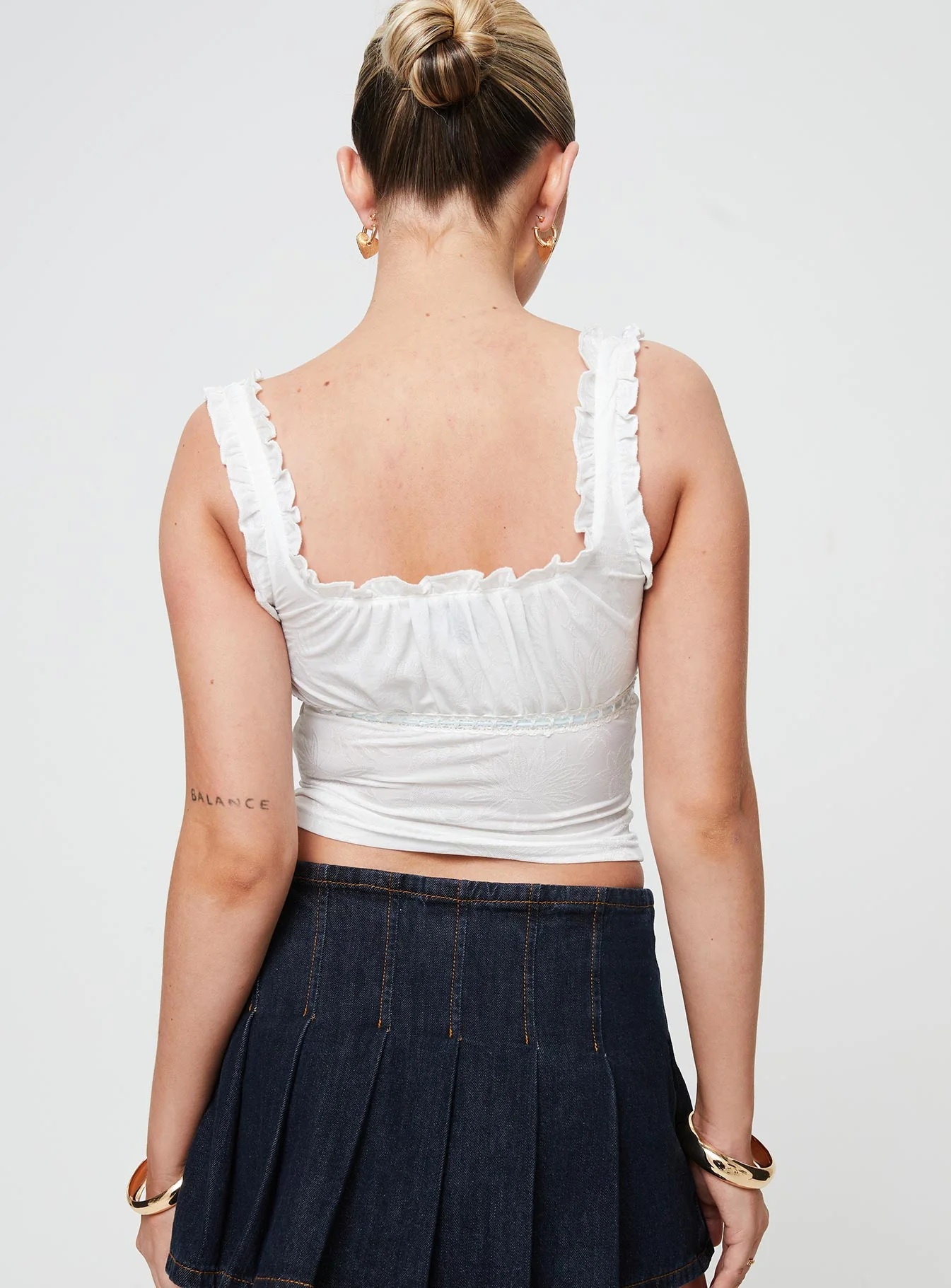 Dremi Ribbon Top Ivory - Image 5
