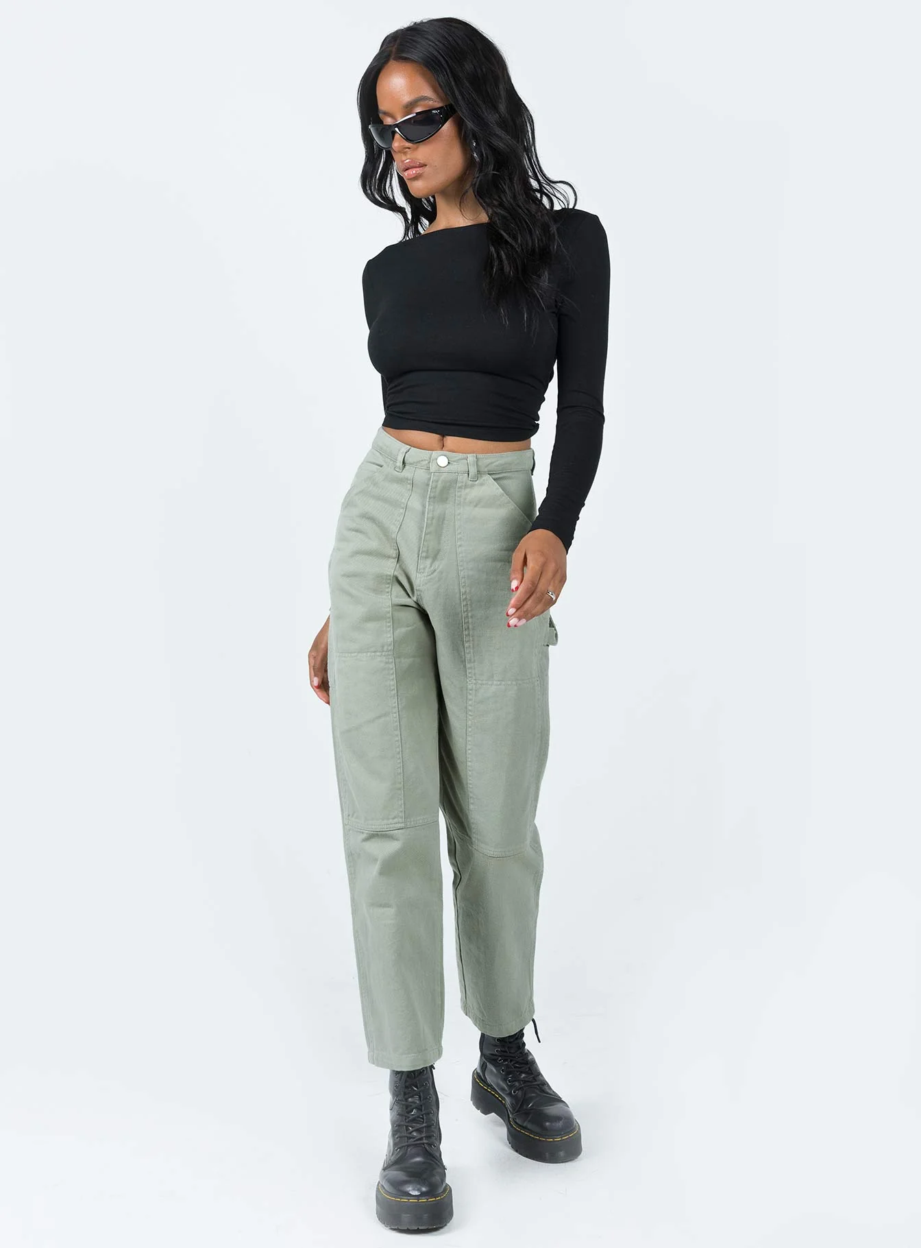 Dropouts Cargo Pants Green - Image 2