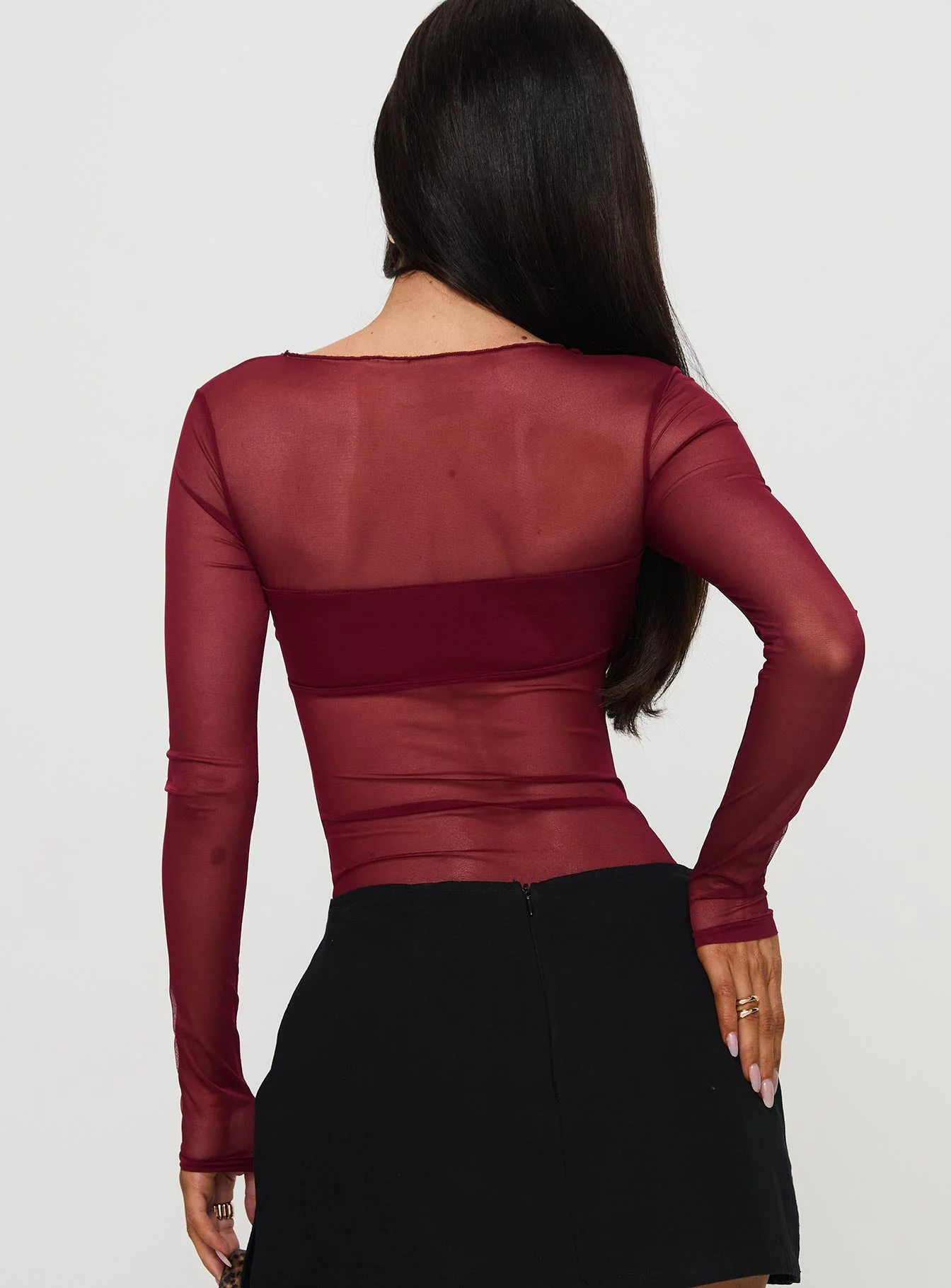 Duet Bodysuit Burgundy - Image 5