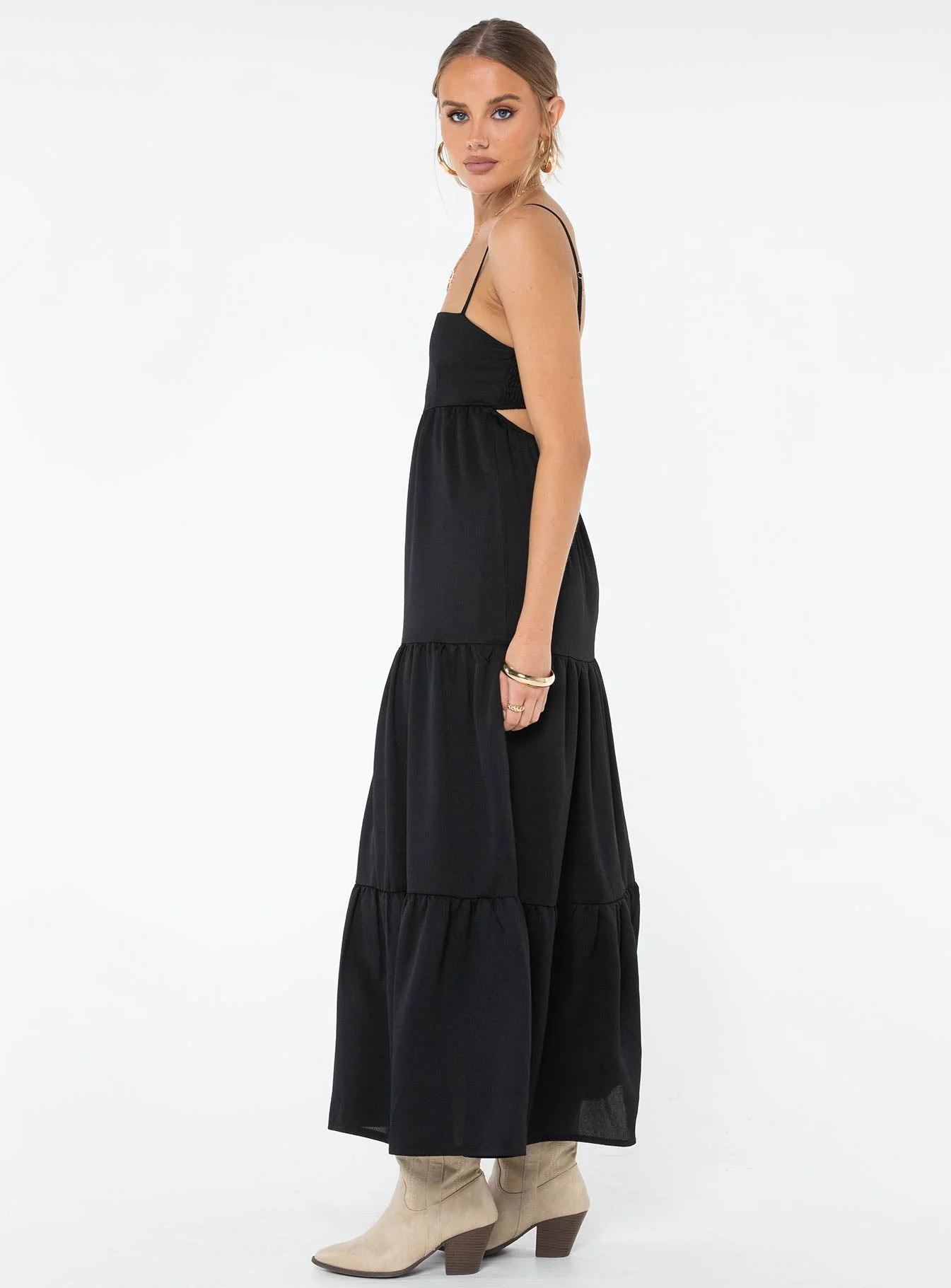 Dunster Maxi Dress Black - Image 4