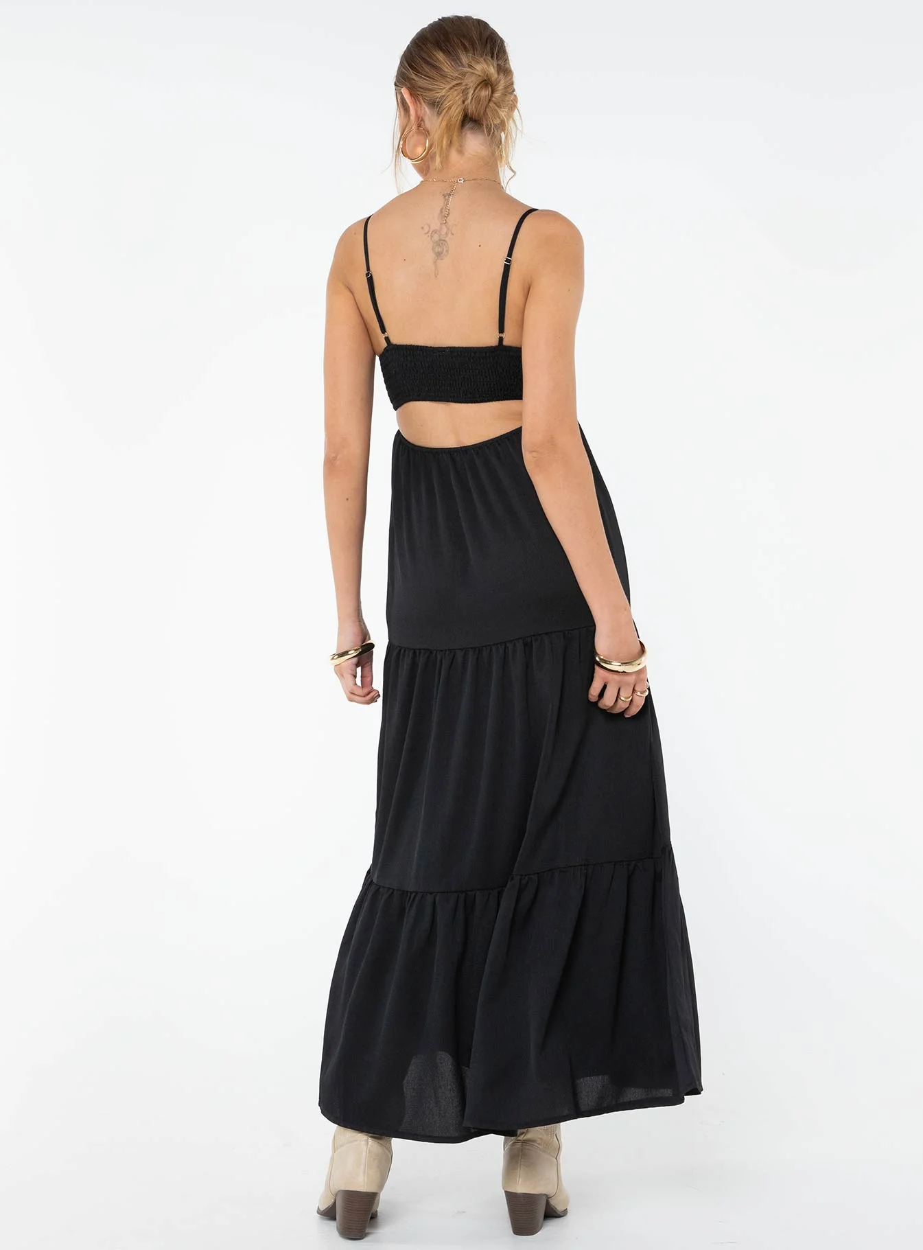 Dunster Maxi Dress Black - Image 5