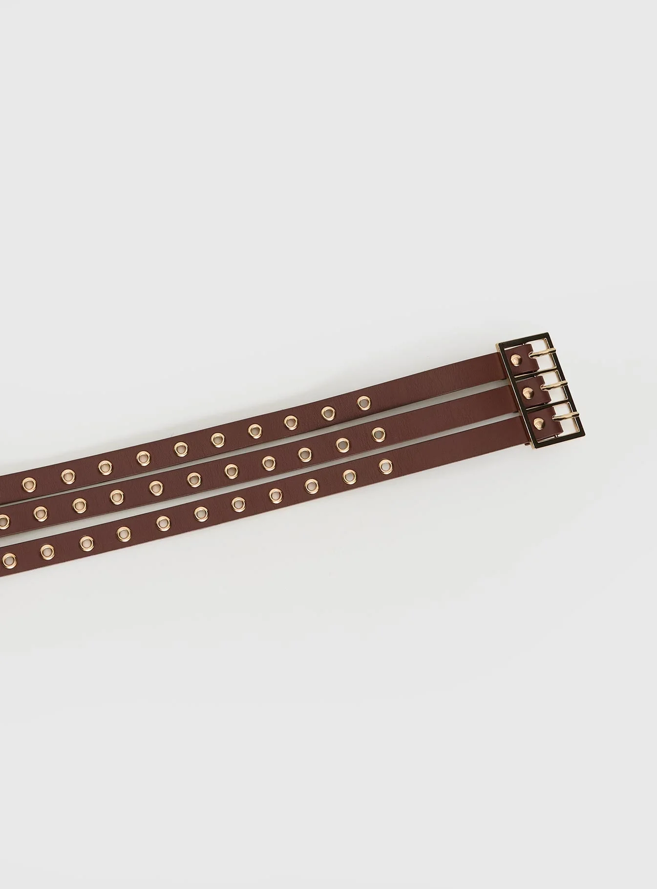 Dusk Dipped Layered Belt Brown / Gold - Image 3